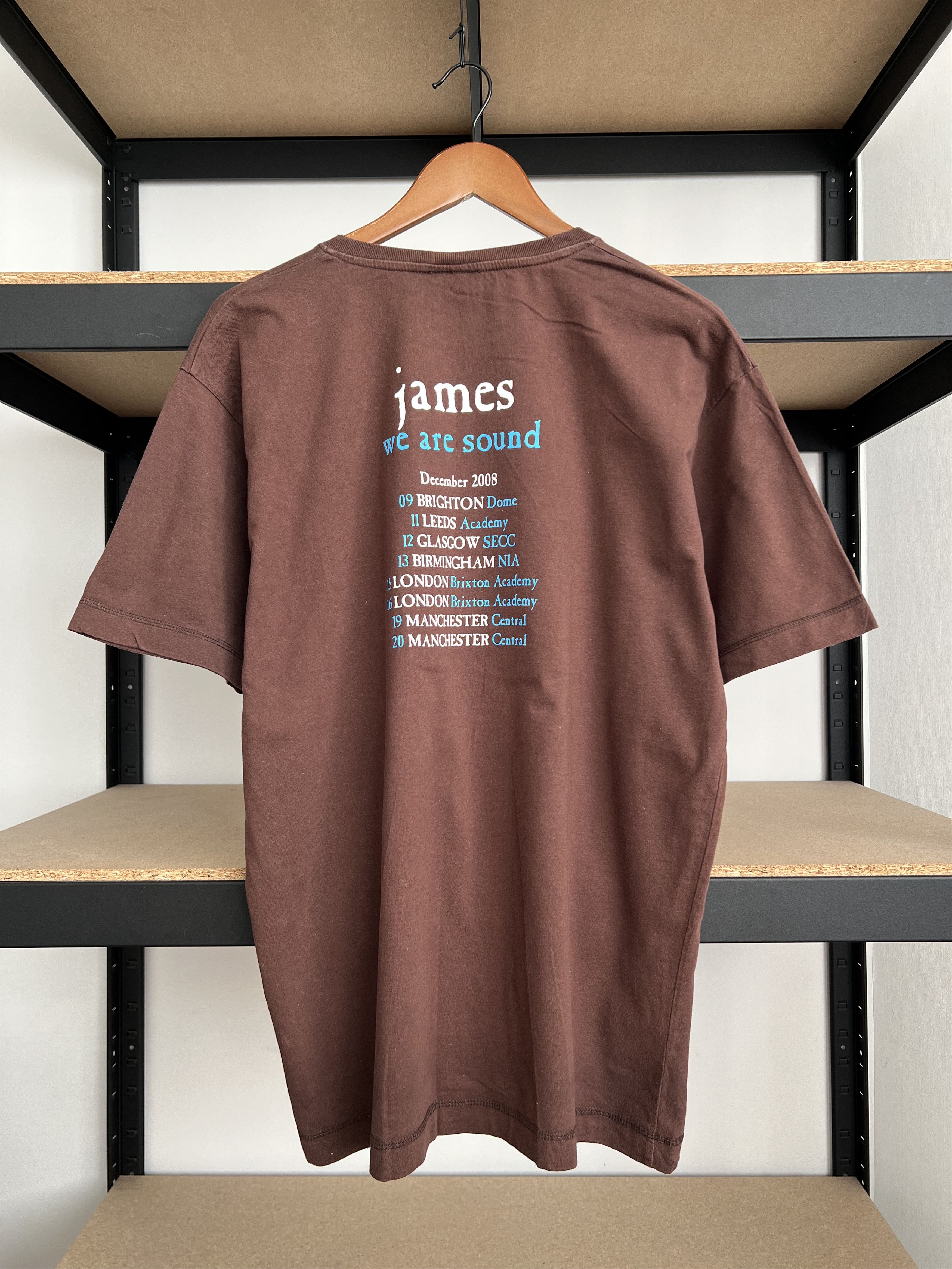 Band Tees Vintage 2008 James We are Sound Brown Rock Band T-shirt Size US XL / EU 56 / 4 - 2 Thumbnail