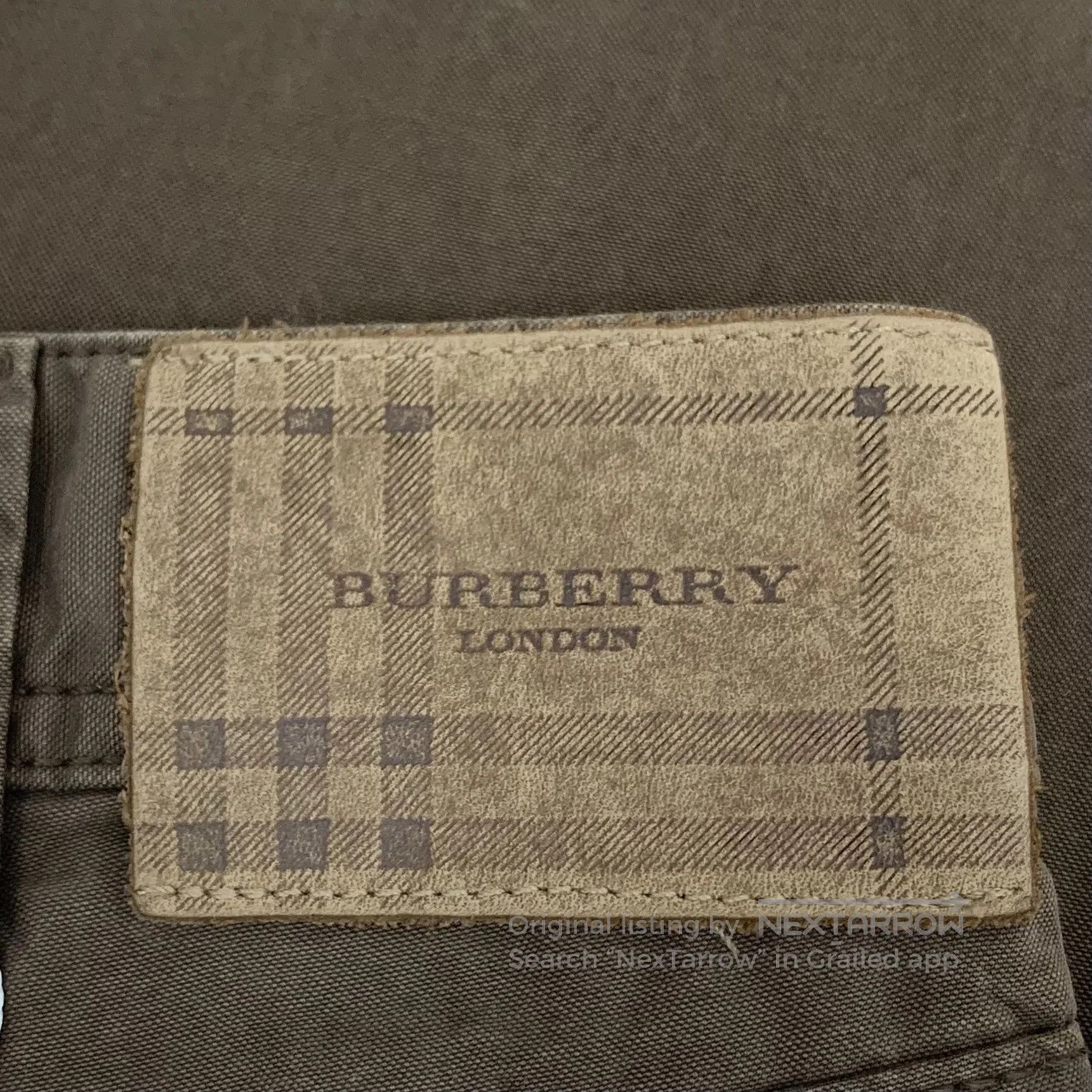 Burberry Burberry Brown Washed Cotton Casual Pants| Size US 31 - 6 Thumbnail