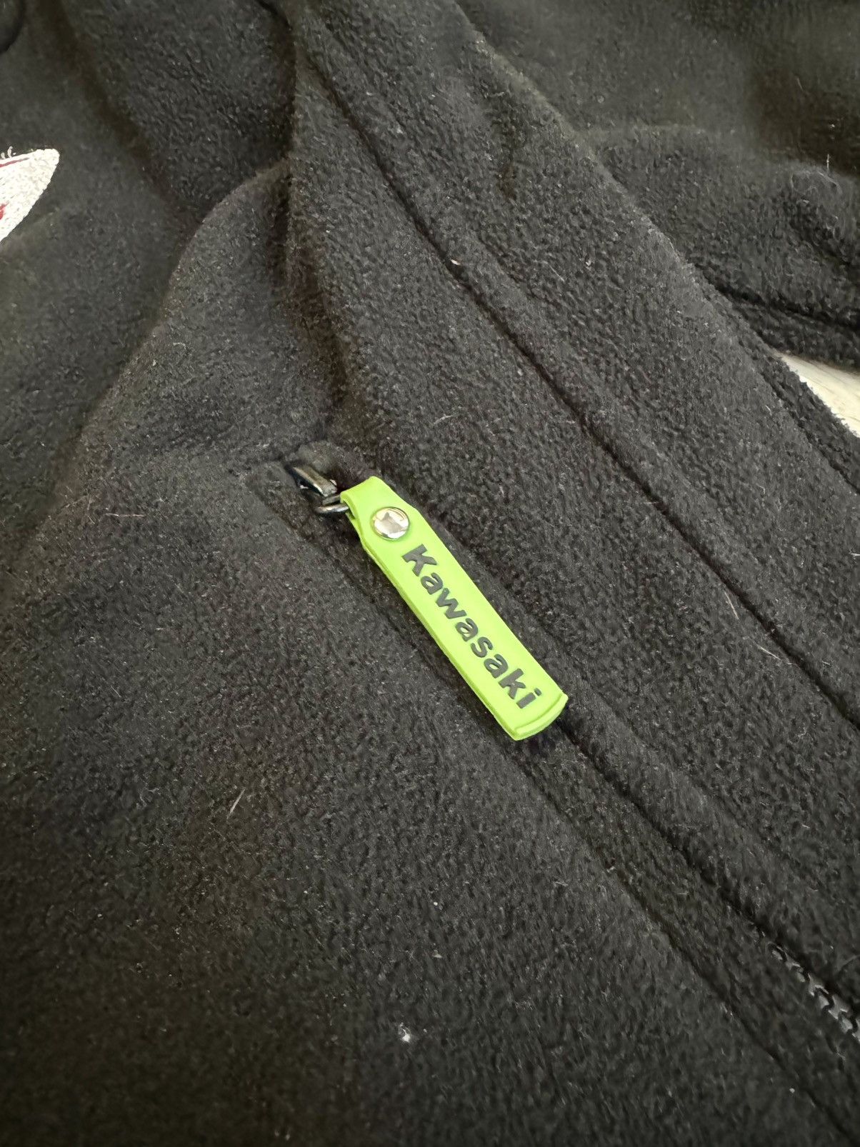 Vintage 🔷Vintage Kawasaki Racing Zip Sweatshirt Fleece 90s🔷 Size US M / EU 48-50 / 2 - 5 Thumbnail