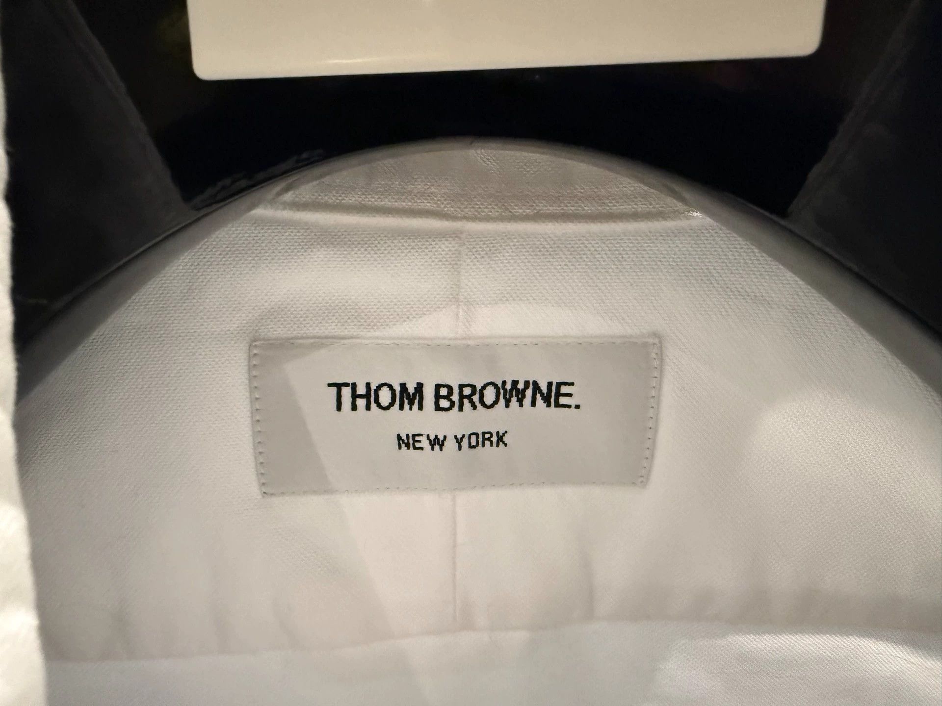 Thom Browne Thom Browne Color-Blocked Placket Oxford Shirt White 2 Size US M / EU 48-50 / 2 - 3 Thumbnail