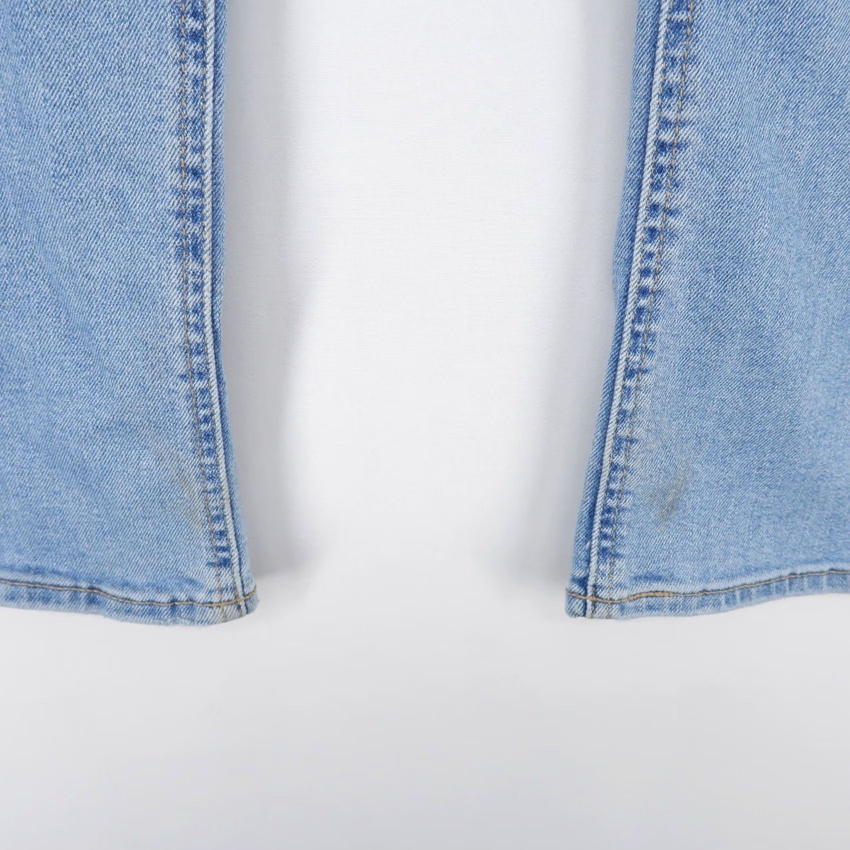 Levi's Levi'S Superlow Boot Jeans Womens 32 Blue Distressed Low Rise Bootcut Stretch Size 24" / US 00 / IT 34 - 3 Thumbnail
