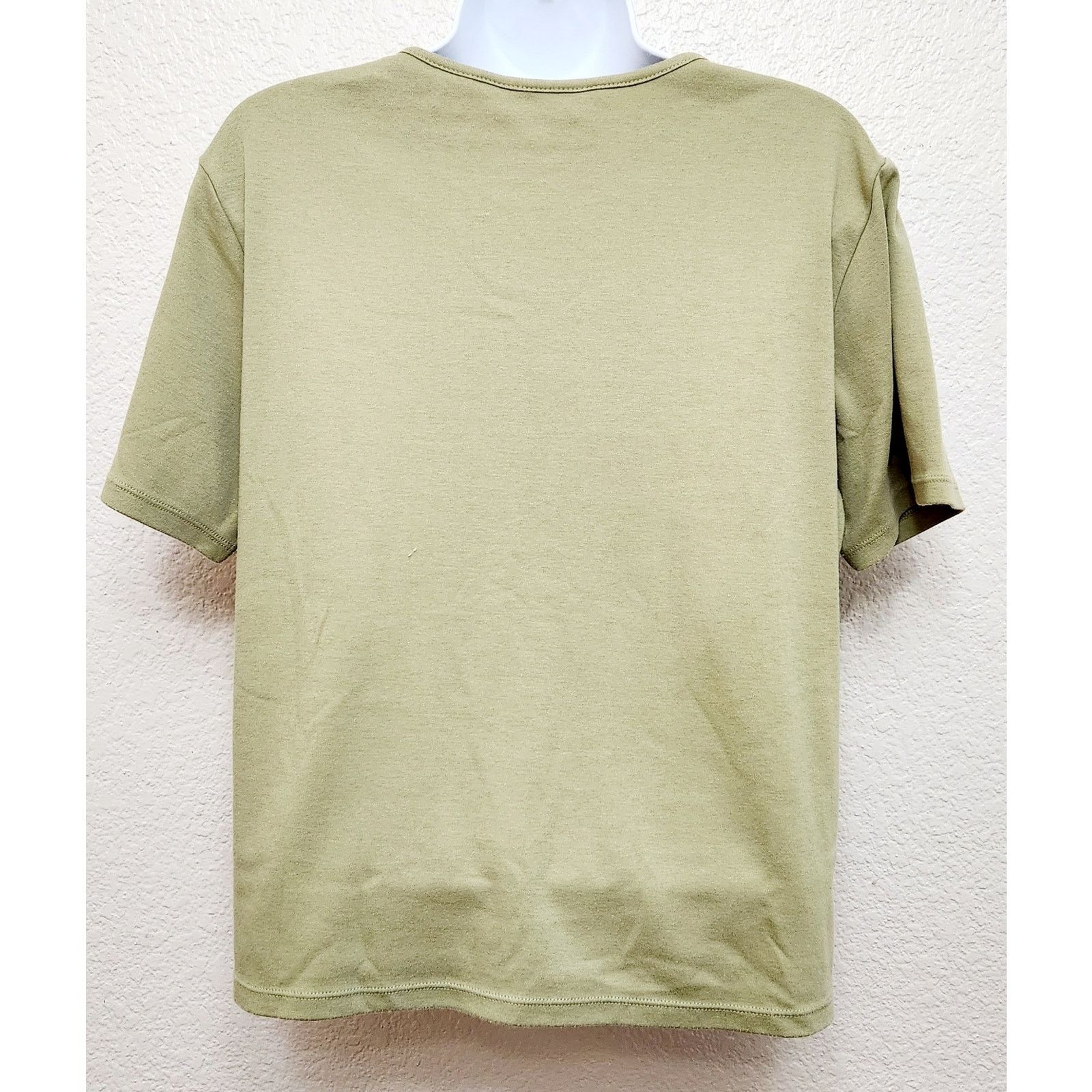 Other Draper's & Damon's Green Round Neck Short Sleeve Top PM Soft Size M / US 6-8 / IT 42-44 - 3 Thumbnail