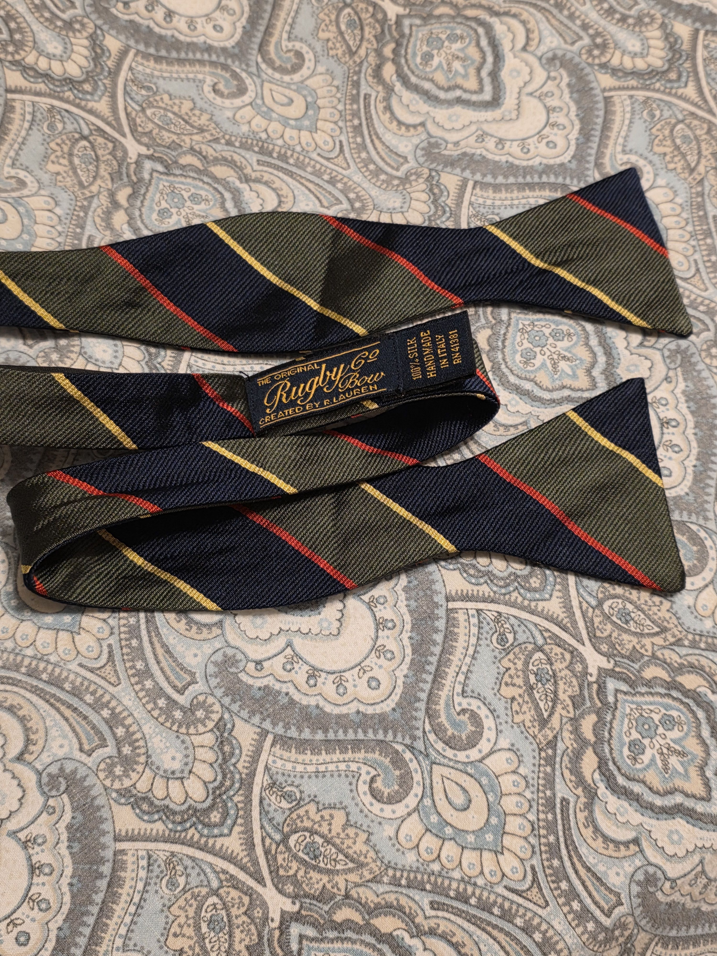 Rugby Ralph Lauren VINTAGE RUGBY PREPPY BOWTIE Size ONE SIZE - 4 Thumbnail