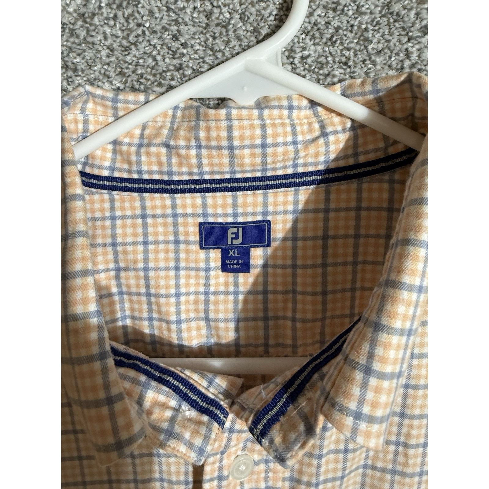 Footjoy FootJoy Golf Shirt Mens XL Preppy Academia OfficePlaid 2010s Size US XL / EU 56 / 4 - 4 Thumbnail