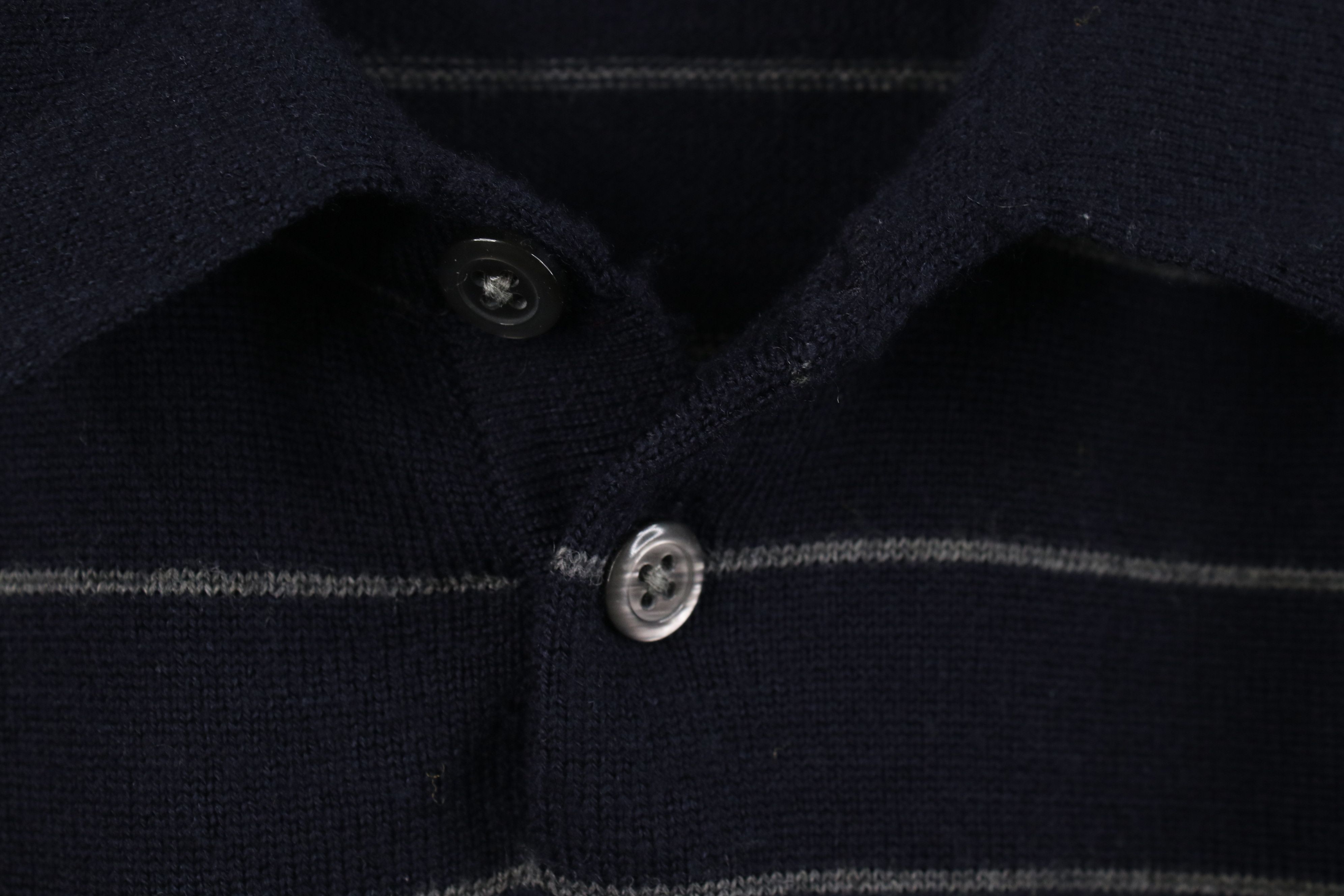 Eddie Bauer Vintage 90s Eddie Bauer Knit Striped Collared Sweater Blue Size US XL / EU 56 / 4 - 6 Thumbnail