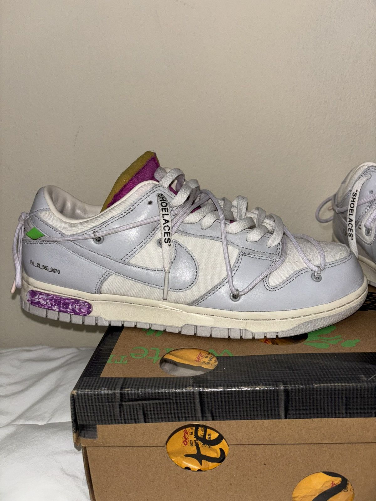 Nike × Off-White Nike Off white Dunk lot 03/50 Size US 10.5 / EU 43-44 - 6 Thumbnail