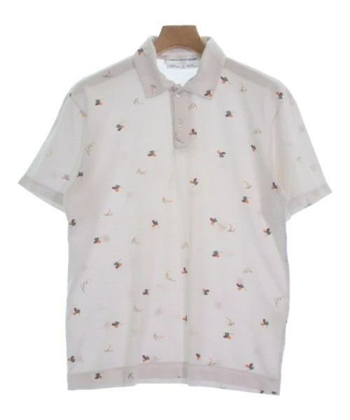 Comme des Garcons SHIRT Polo all-over pattern cotton short sleeve White Size US S / EU 44-46 / 1 - 1 Thumbnail