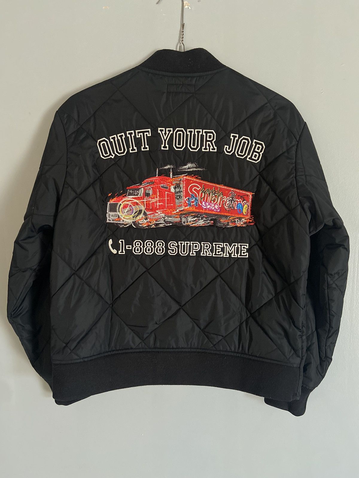 Supreme × Vintage Supreme/AOI Industries Quilted Work Jacket | Grailed