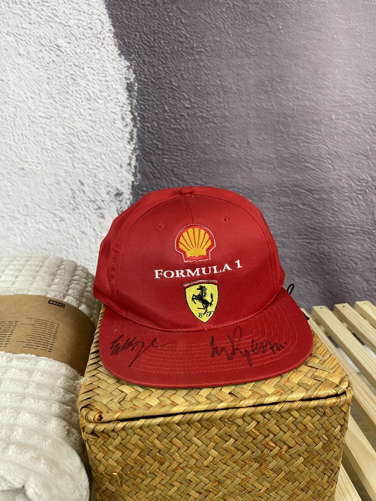 Ferrari Ferrari Shell Formula 1 vintage red cap hat Size ONE SIZE - 2 Thumbnail