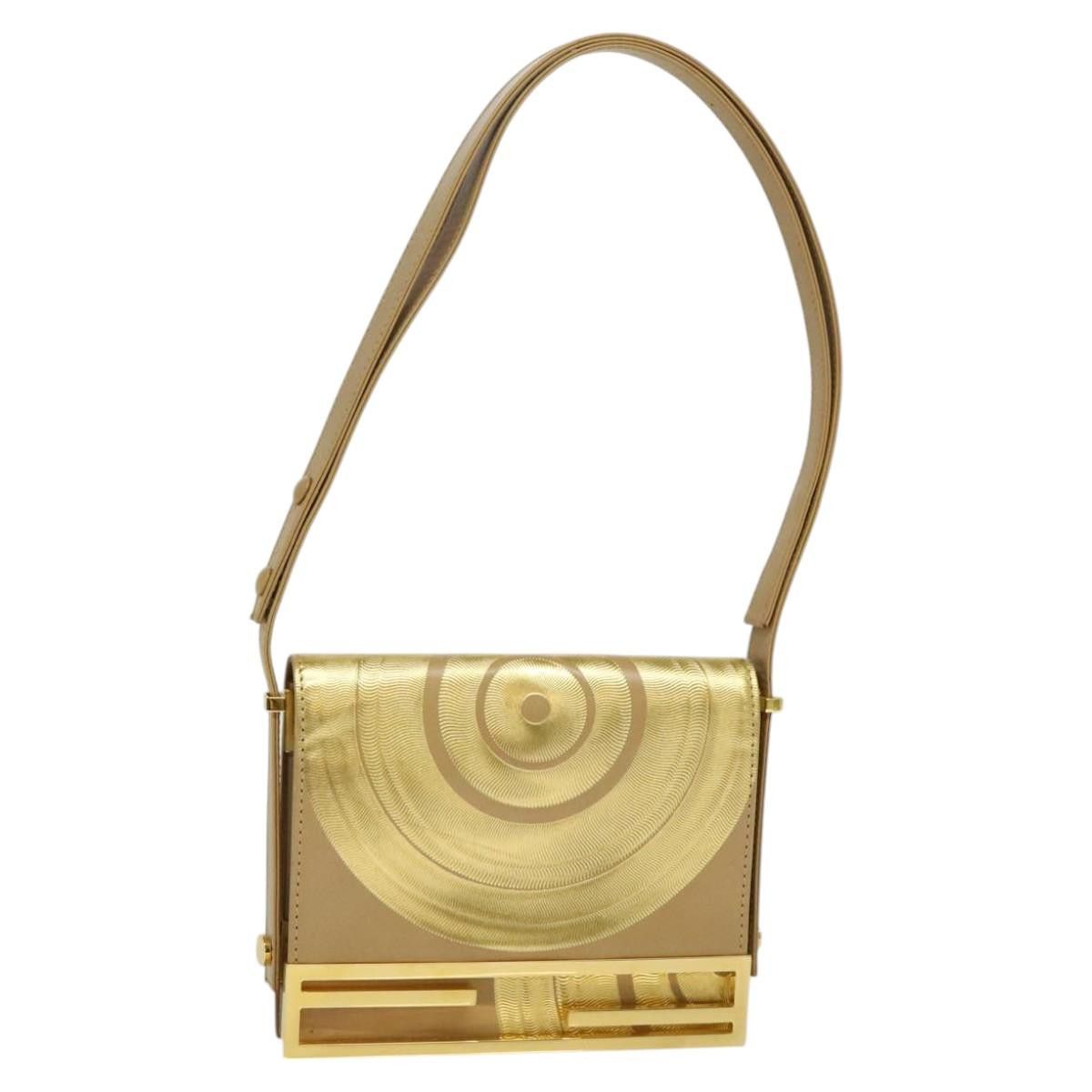 Fendi Gold Leather Shoulder Bag (Pre-Owned) Size ONE SIZE - 1 Thumbnail