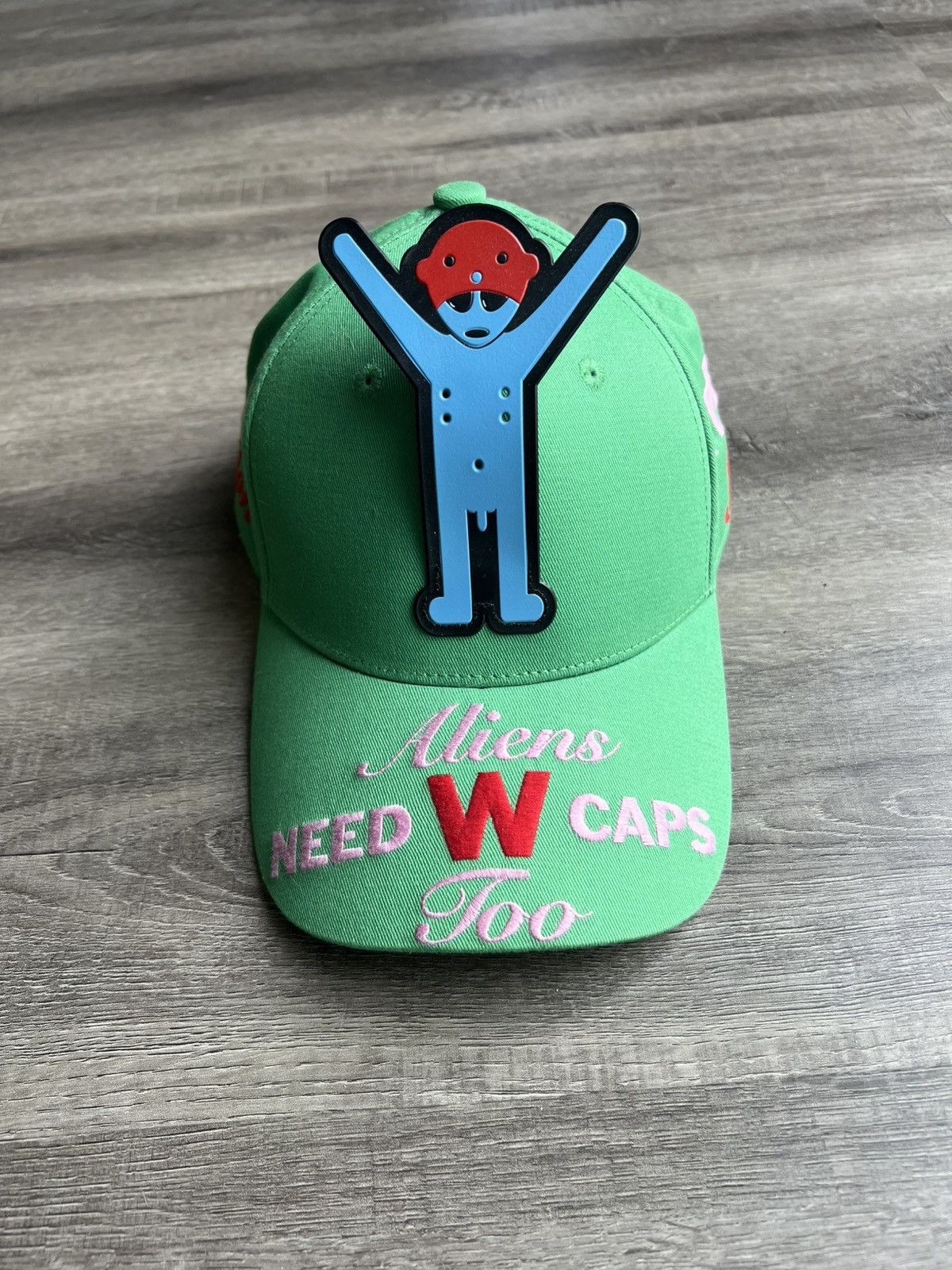 Walter Van Beirendonck Green Alien hat Size ONE SIZE - 1 Thumbnail