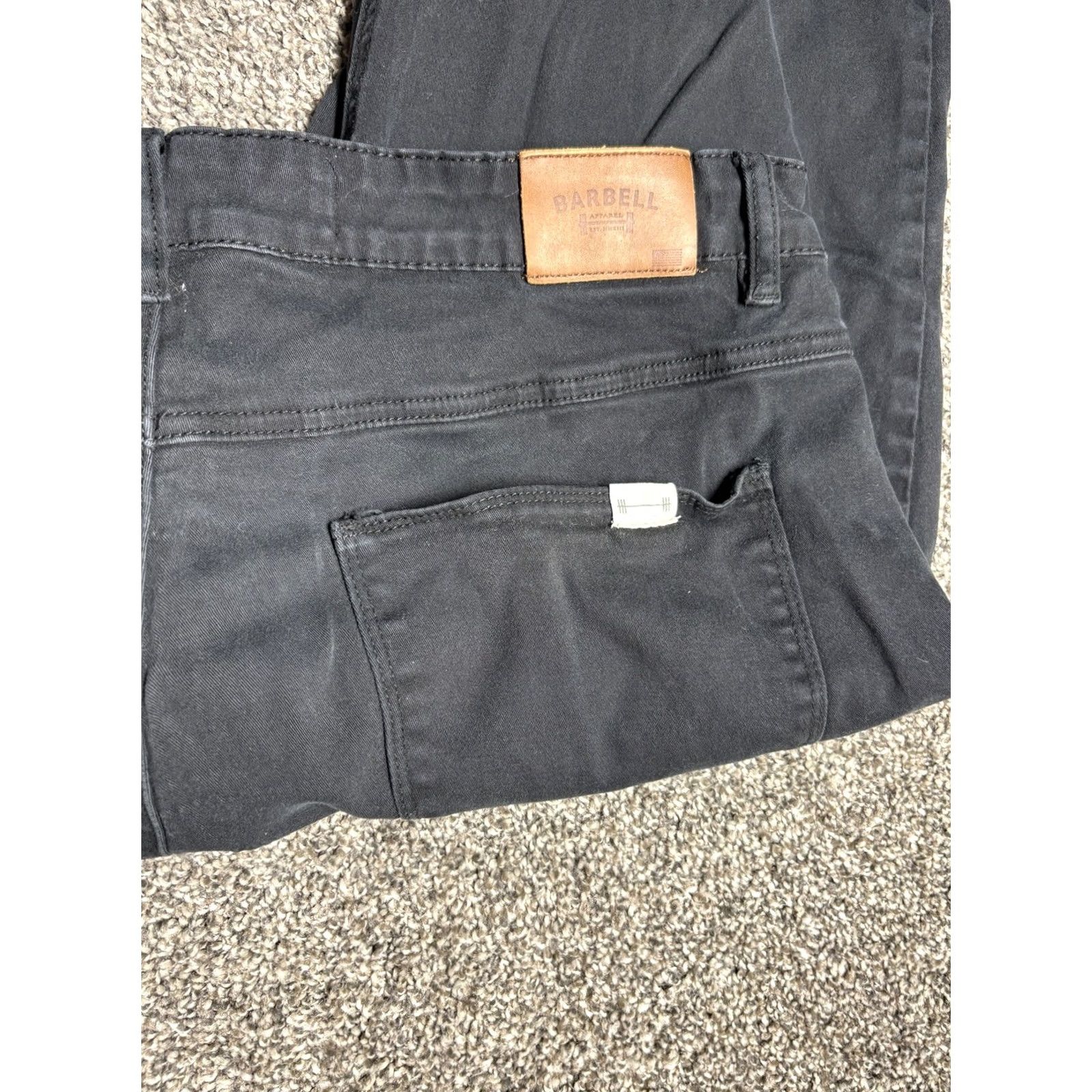 Vintage Barbell Apparel Black Athletic Denim 38x30 Button Jeans Size US 38 / EU 54 - 5 Thumbnail
