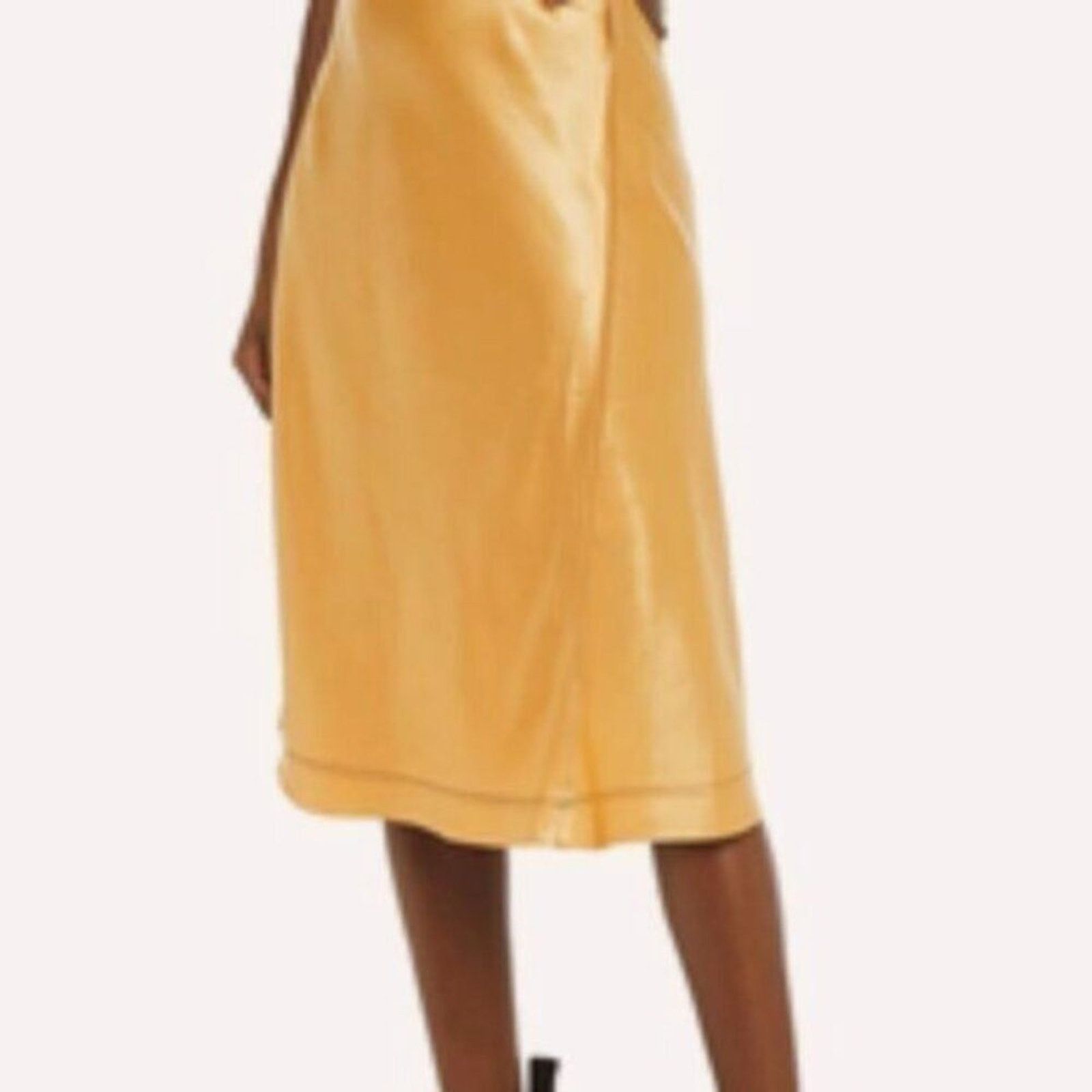 Acne Studios Acne Studios Satin slip dress Gold US 10 Size L / US 10 / IT 46 - 10 Thumbnail