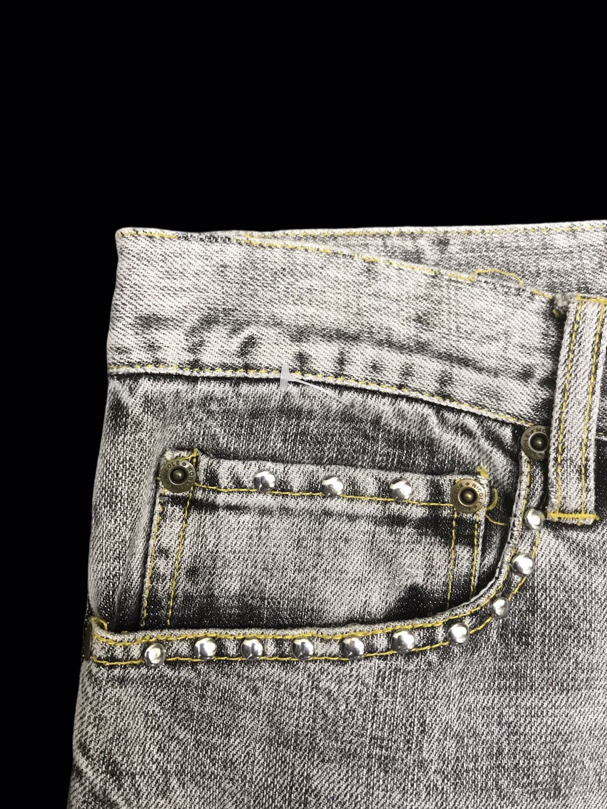 Designer × Japanese Brand 💥FLARE💥MONSIEUR NICOLE LIGHT BLACK WASH FLARE DENIM F190 Size US 32 / EU 48 - 11 Thumbnail