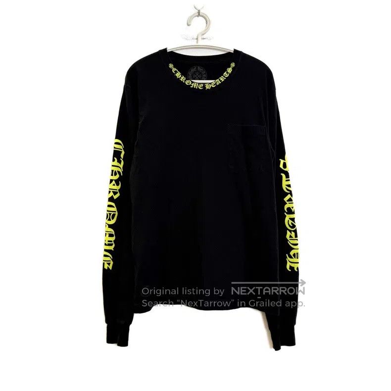 Chrome Hearts CHROME HEARTS Size M Black and yellow logo long-sleeve shir Size US M / EU 48-50 / 2 - 1 Thumbnail