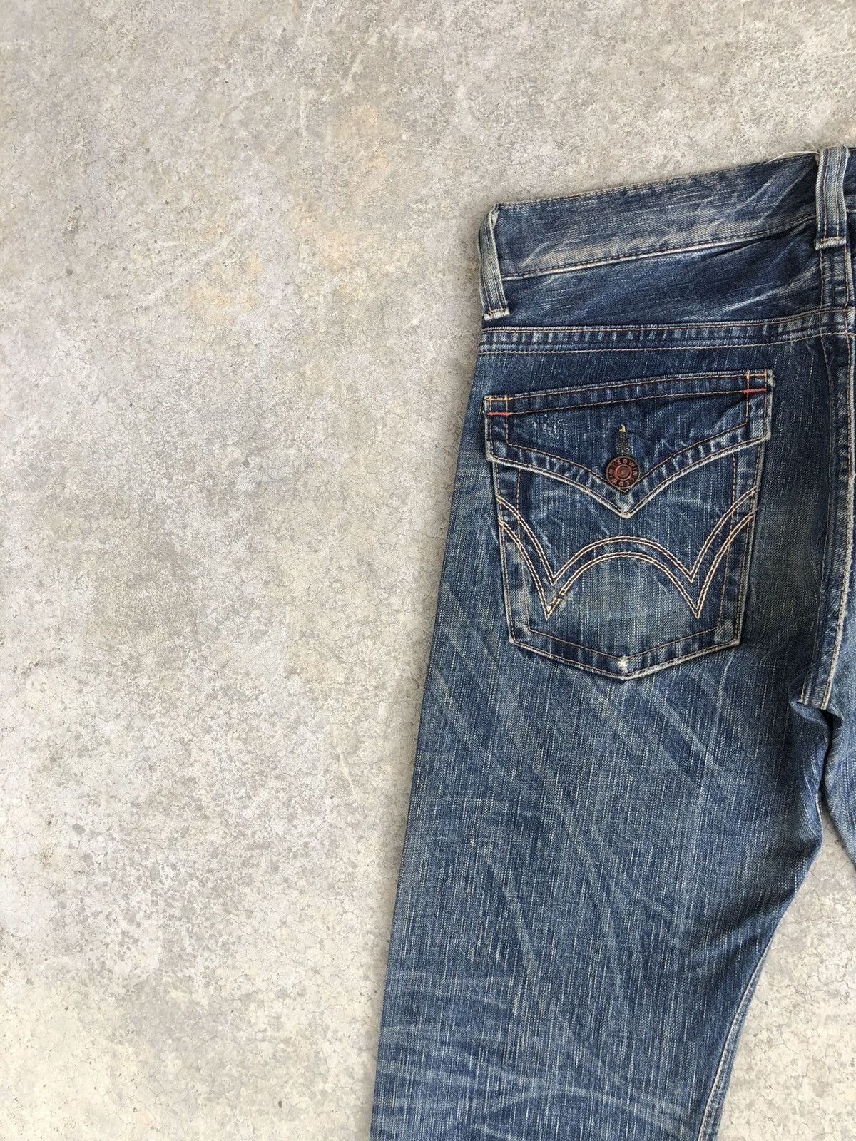 If Six Was Nine Japanese Edwin 503 Flared Jeans Distressed Jeans Size US 32 / EU 48 - 9 Thumbnail