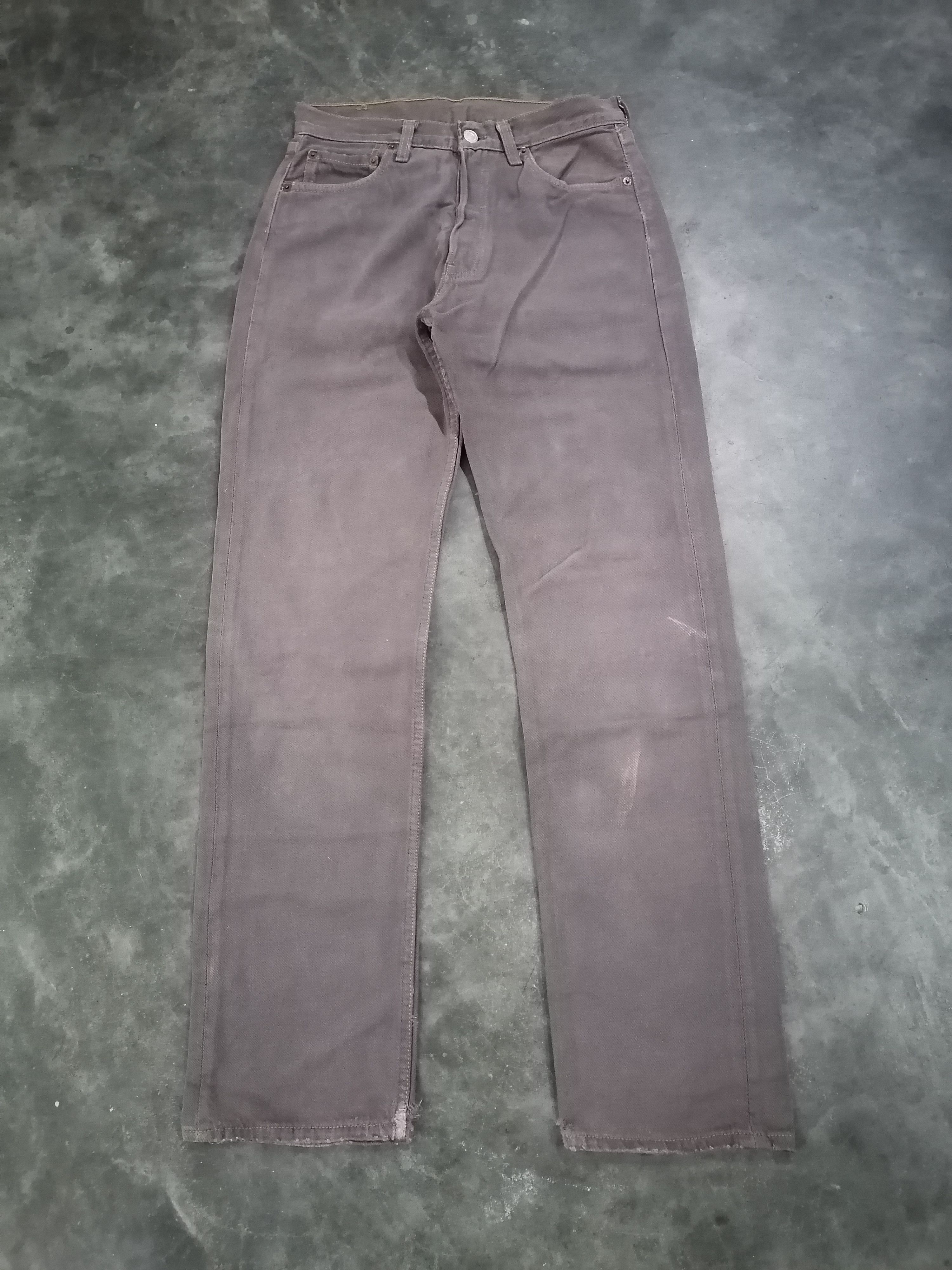 Levi's × Levi's Vintage Clothing Vintage 90s Levi's 501 Dyed Purple Distressed Denim Pants Size US 28 / EU 44 - 1 Thumbnail