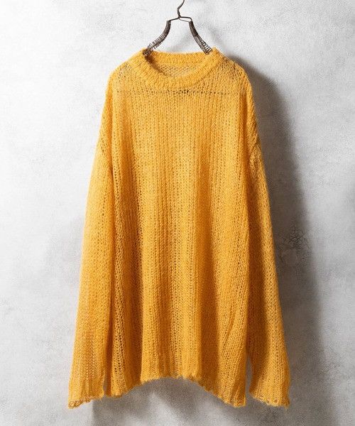 Number (N)ine Number nine MOHAIR MESH WIDE STRIPED KNIT PULLOVER size 2 Size US M / EU 48-50 / 2 - 1 Thumbnail