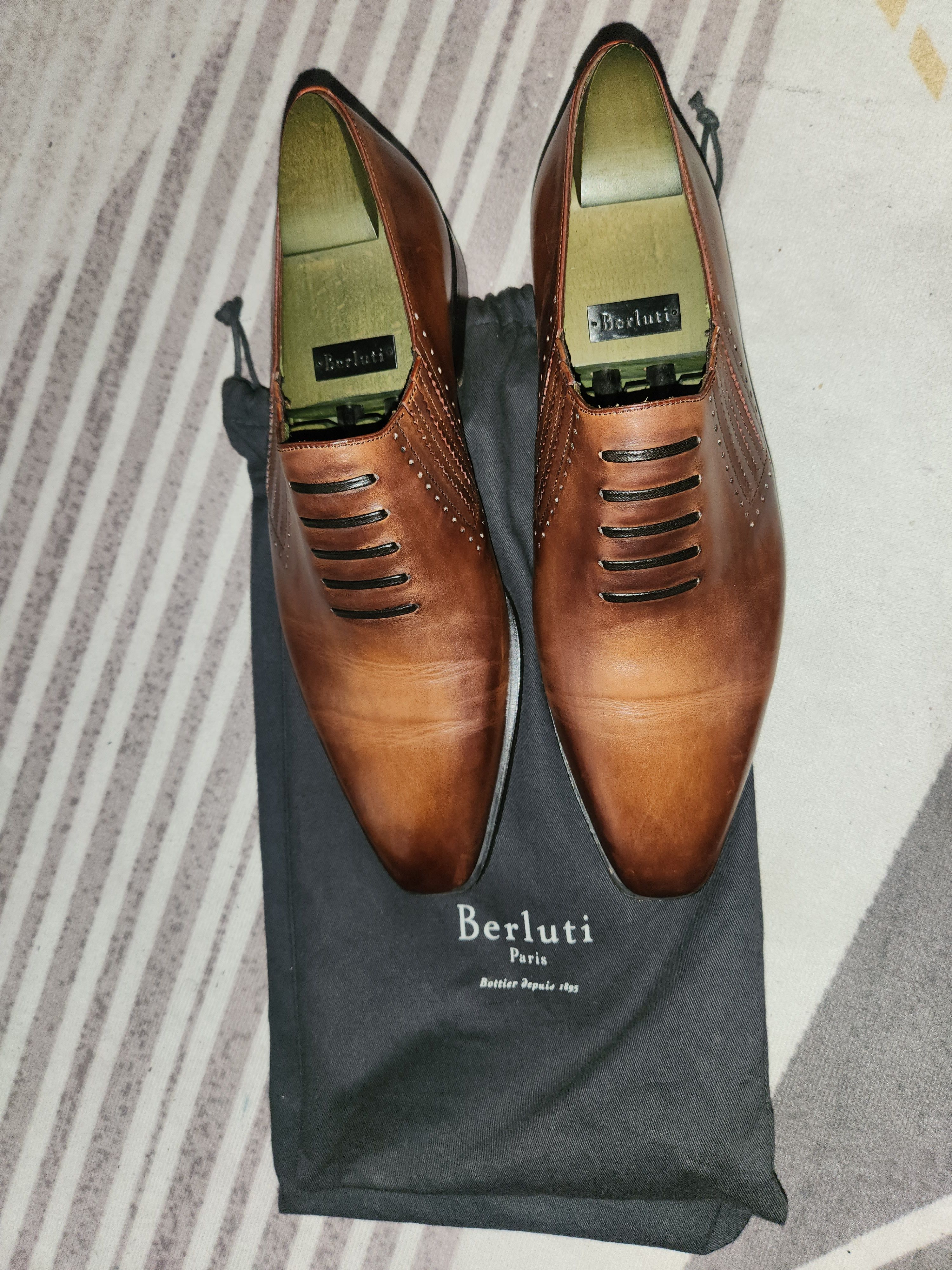 Berluti Berluti Alessandro Leather Shoes Venezia Size US 10.5 / EU 43-44 - 1 Thumbnail