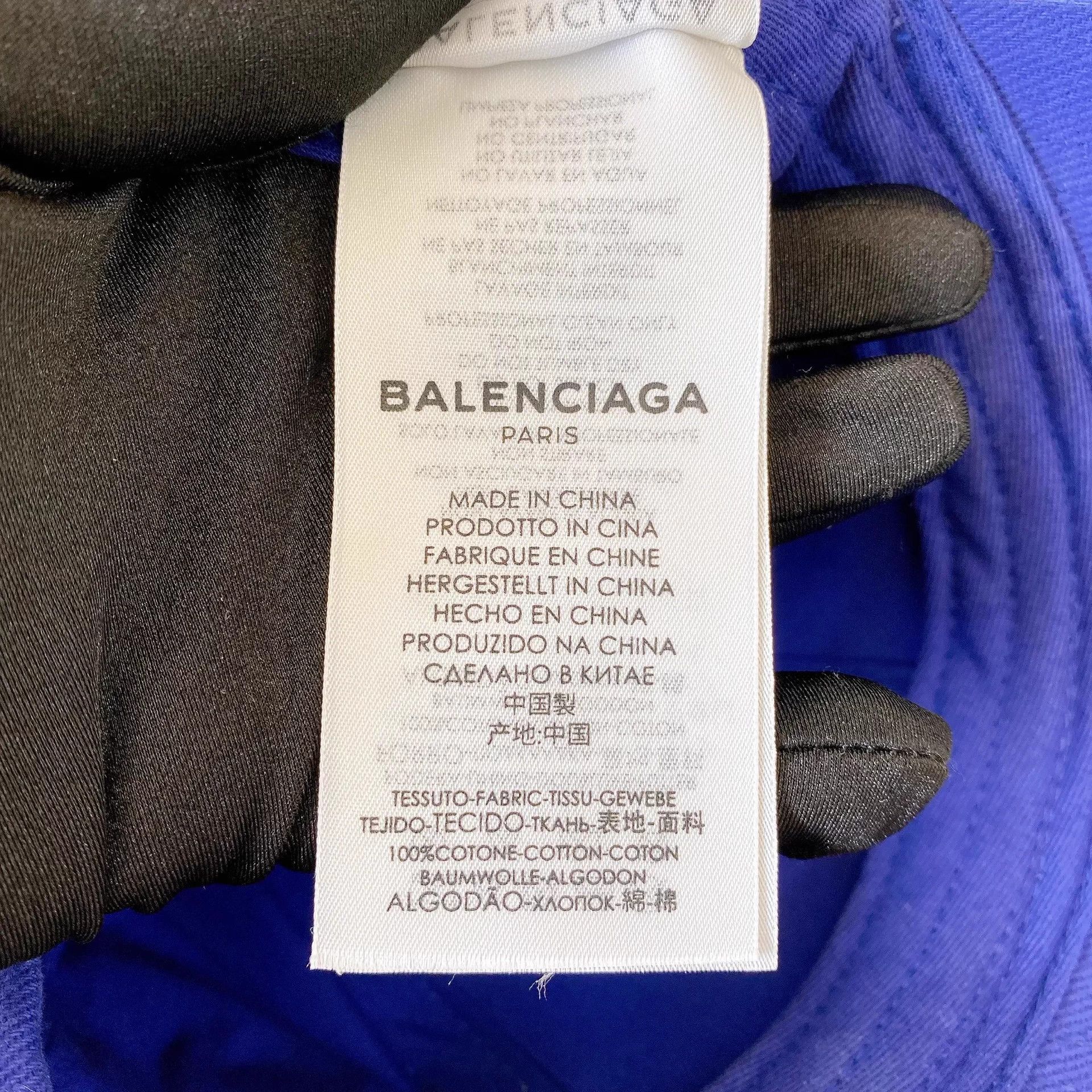 Balenciaga Balenciaga Blue Logo Cap L Size ONE SIZE - 7 Thumbnail