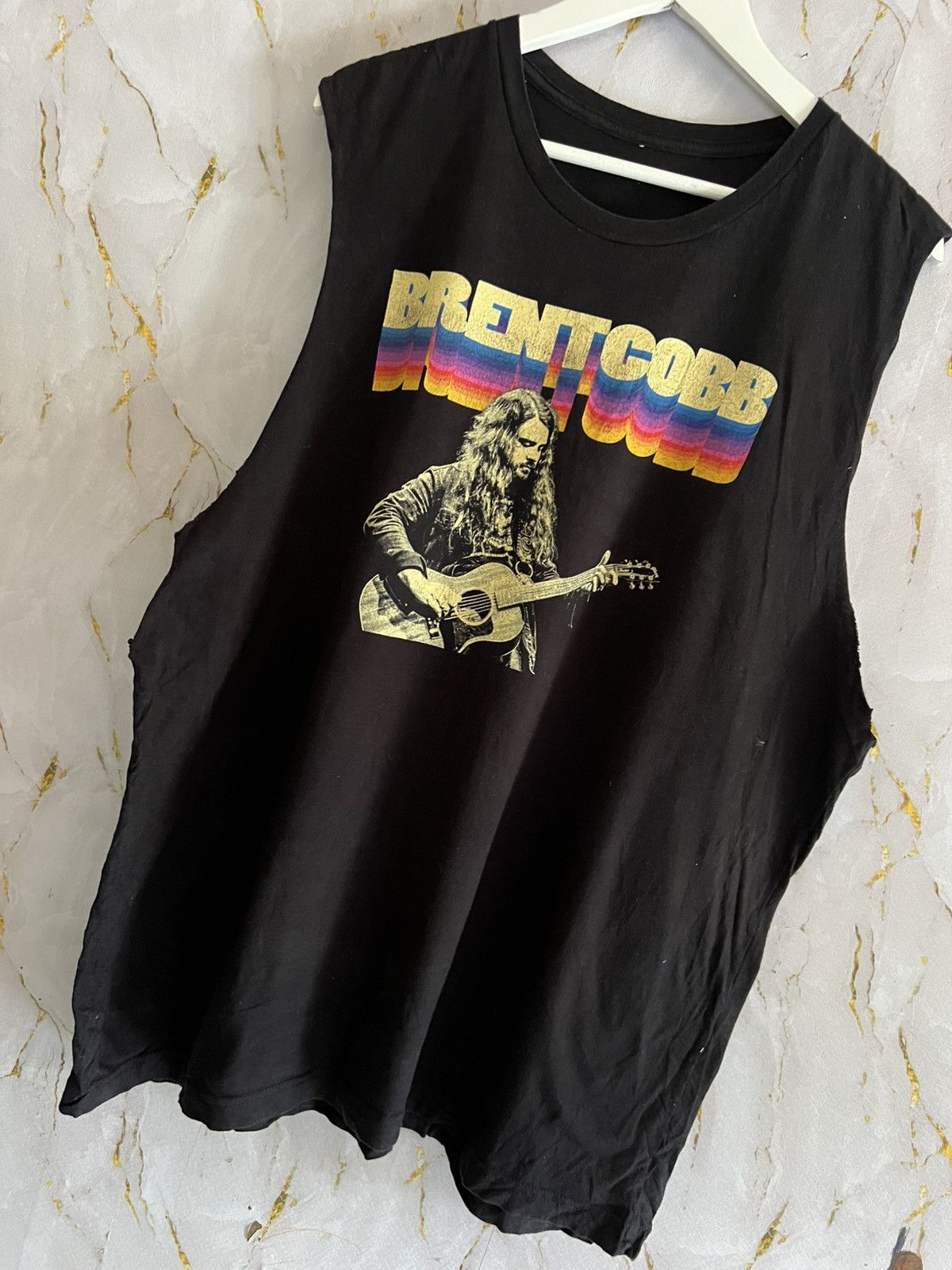 Band Tees Brent Cobb Sleeveless Shirt – Rare Tour / Band Merch Size US XXL / EU 58 / 5 - 5 Thumbnail