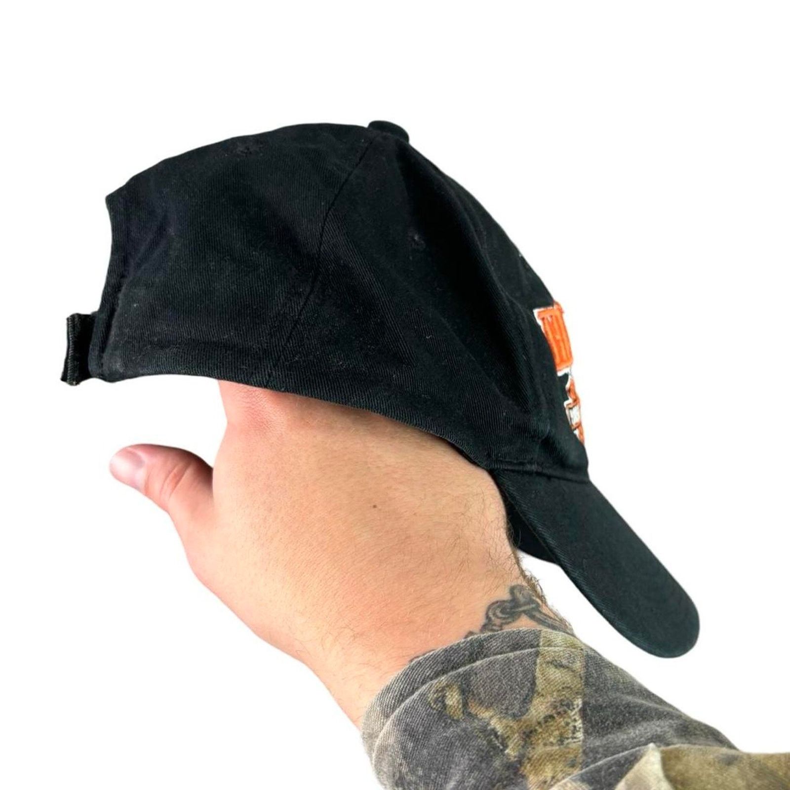Harley Davidson × Vintage 90s Harley Davidson Embroidered Hat Bikercore Motorcycle Size ONE SIZE - 2 Thumbnail
