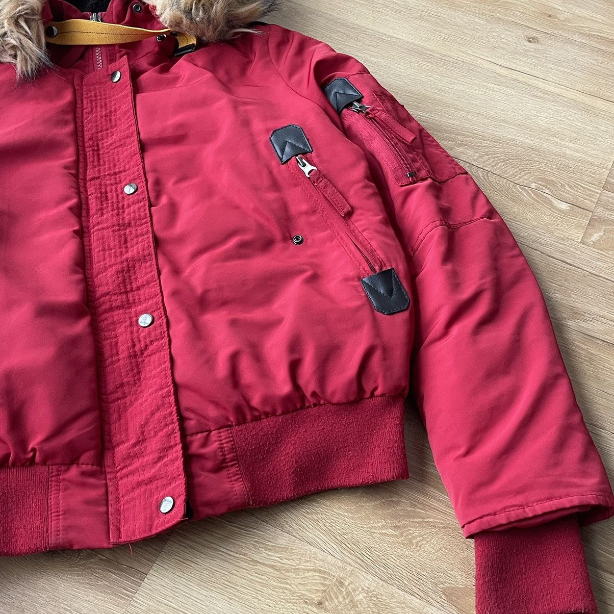 If Six Was Nine Vintage Parajumpers Style Fur Cropped Bomber Jacket LGB Size US S / EU 44-46 / 1 - 8 Thumbnail