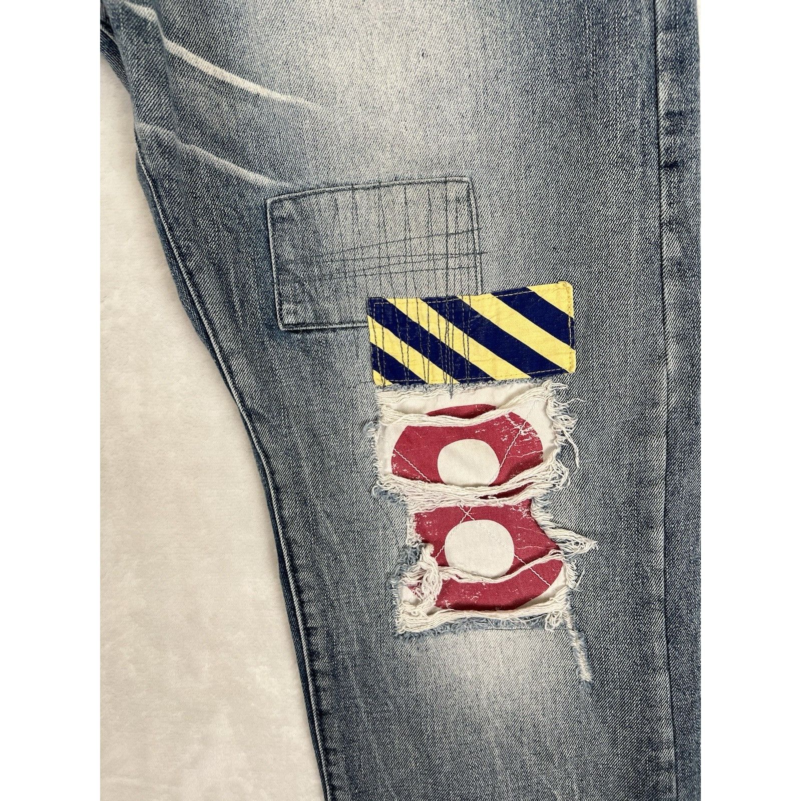 AKOO Akoo Denim Jeans Mens Size 38x34 Patchwork Y2K Size US 38 / EU 54 - 2 Thumbnail