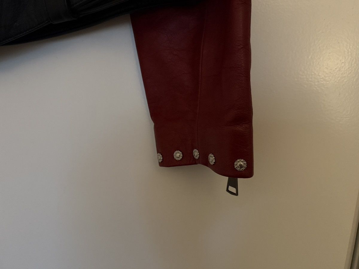 Youths In Balaclava Youths In Balaclava Red Leather Biker Jacket Size US XS / EU 42 / 0 - 10 Thumbnail