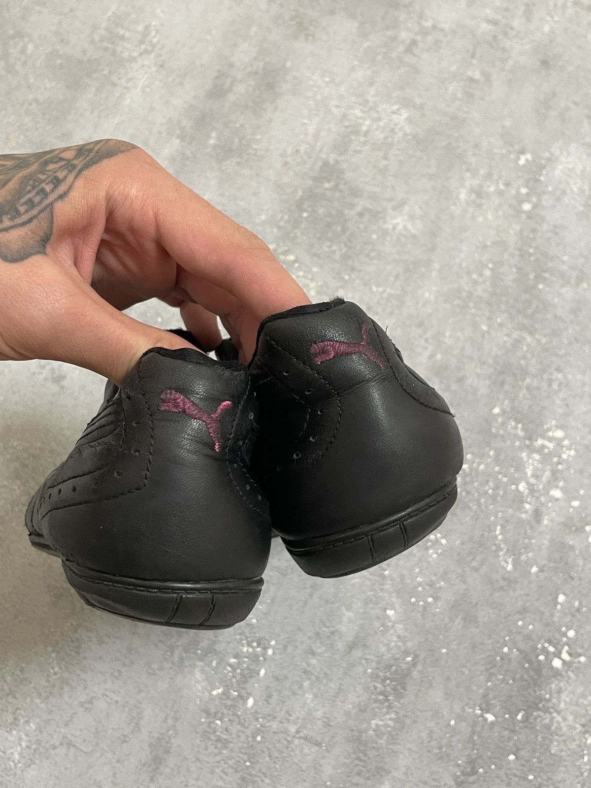 Puma Puma Y2K Big Cat Black-Pink Racing Flat Trainers Shoes Size US 7.5 / IT 37.5 - 9 Thumbnail