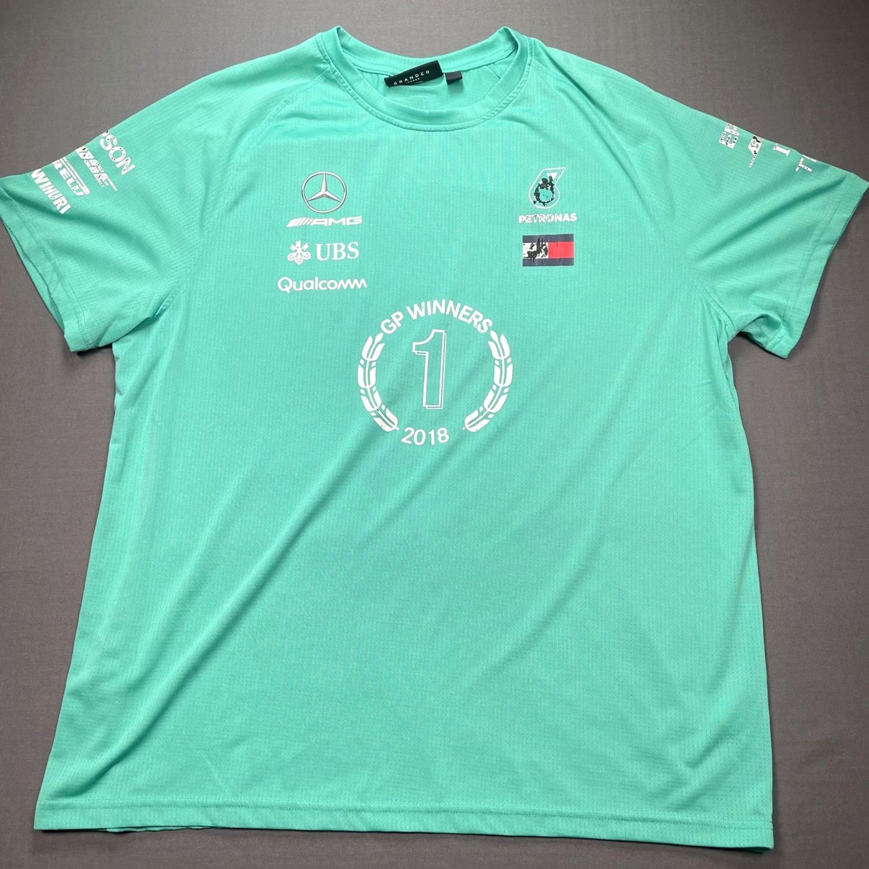 Vintage VINTAGE? No. Mercedes AMG Petronas Shirt Mens 2XL Green GP Winners 2018 F1 Branded London Shirt Mens 2XL Green GP Winners 2018 F1 Branded London Size US XXL / EU 58 / 5 - 2 Thumbnail