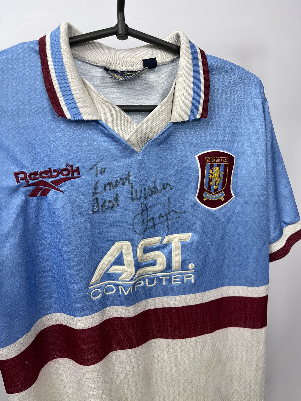 Reebok × Vintage ASTON VILLA 1997 1998 Away Football Jersey Reebok Sz YTHS Size US XS / EU 42 / 0 - 3 Thumbnail
