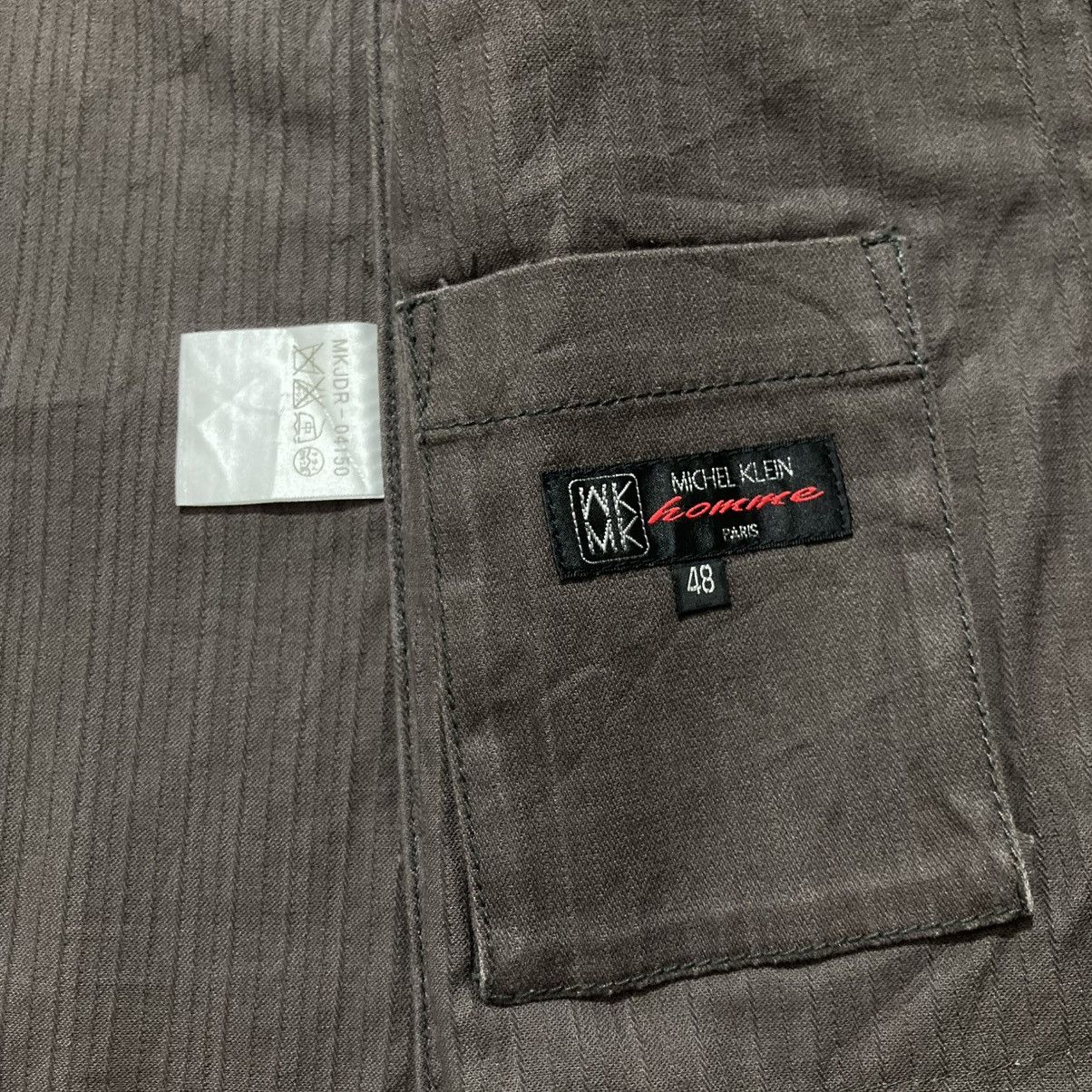 Michel Klein Vintage Michel Klein Homme Paris Coated Jacket Brown Luxury Size US L / EU 52-54 / 3 - 20 Thumbnail