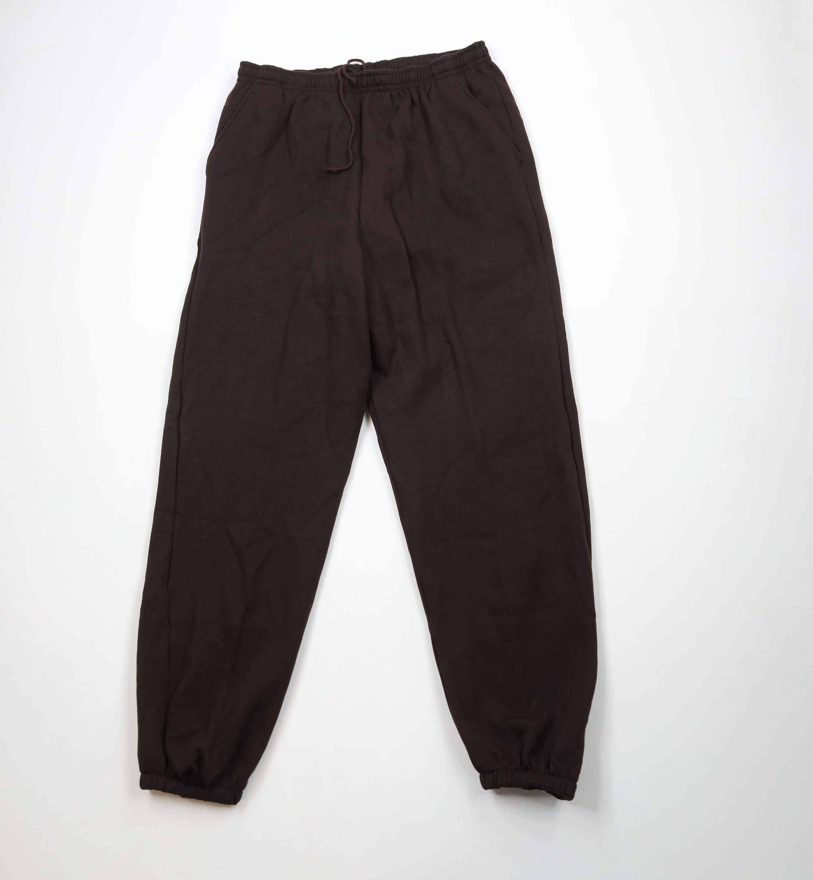 Vintage Vintage 90s Streetwear Baggy Sweatpants Joggers Dark Brown Size US 38 / EU 54 - 1 Thumbnail