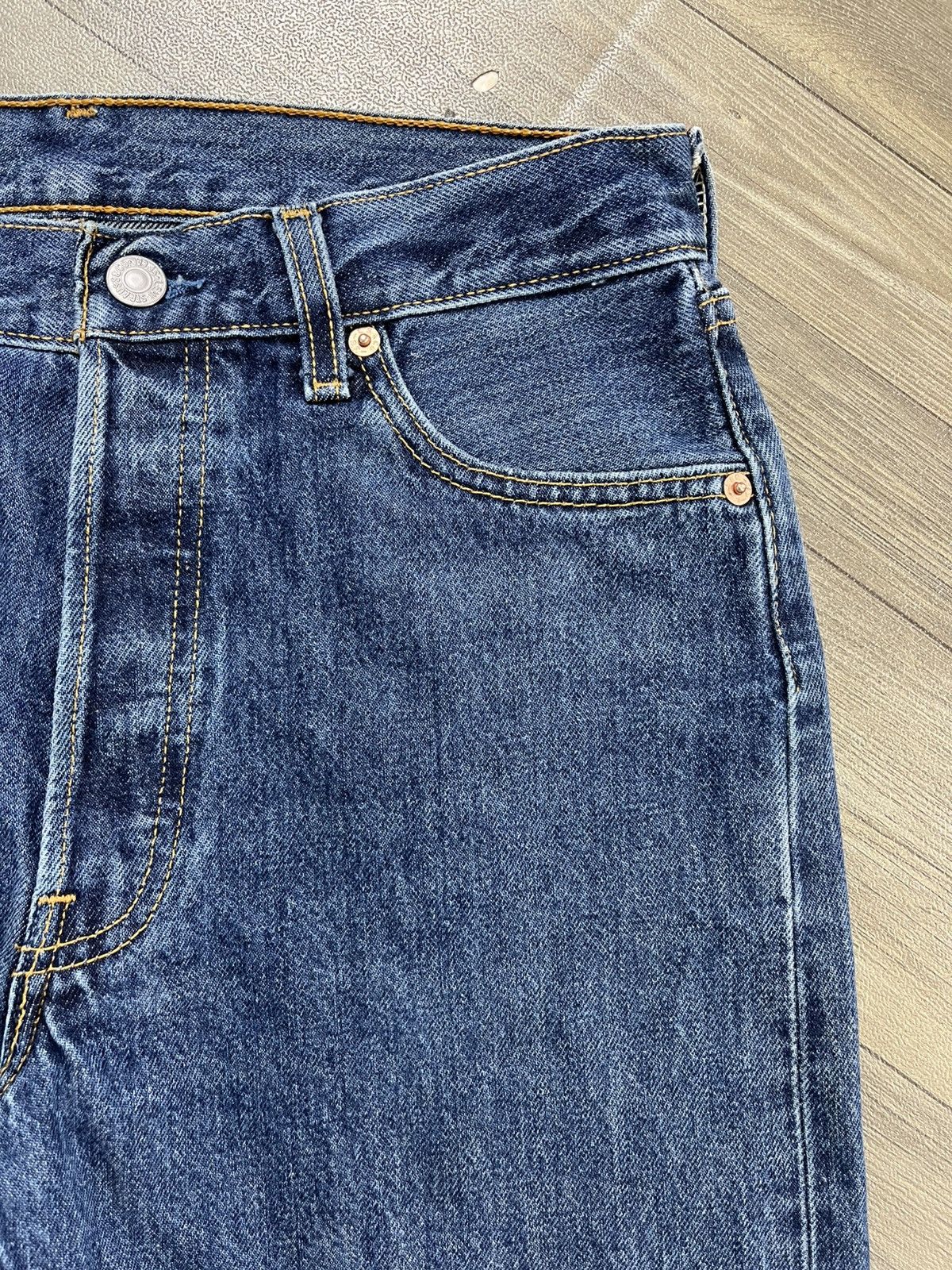 Levi's Vintage Clothing 🇺🇸1990s Vintage Levis 501 30x32 Straight Leg Blue Jeans Size US 30 / EU 46 - 5 Thumbnail