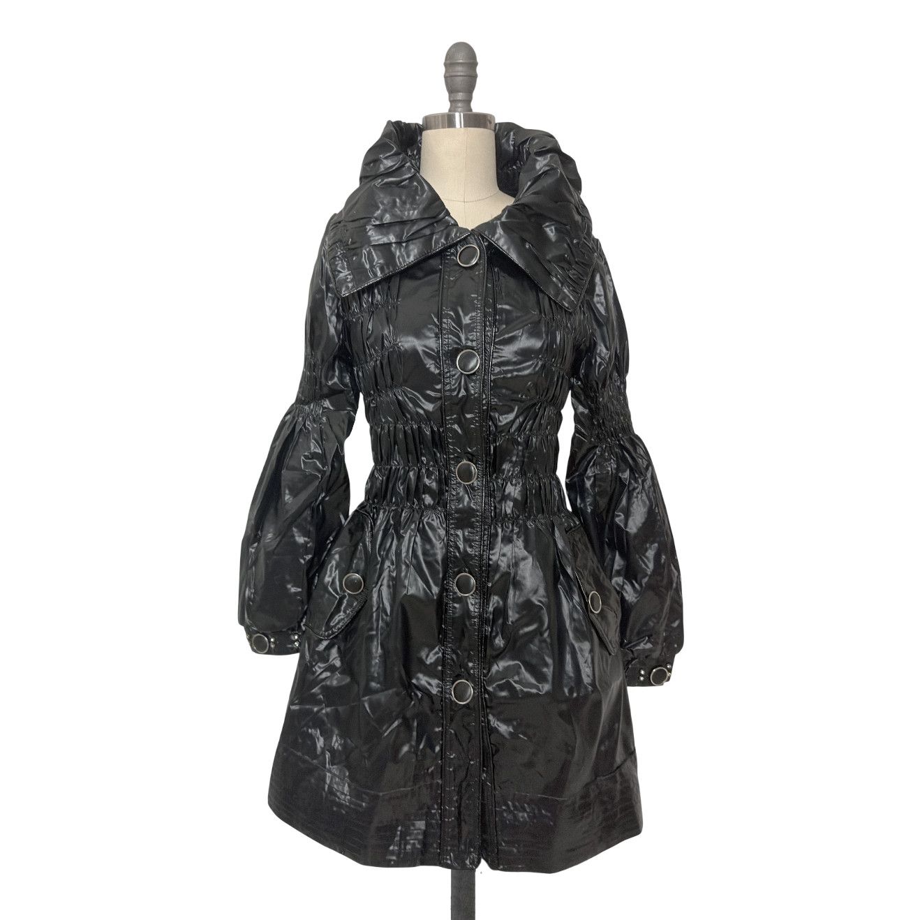 Just Cavalli NWT Just Cavalli Sculptural Leather Coat Size L / US 10 / IT 46 - 3 Thumbnail