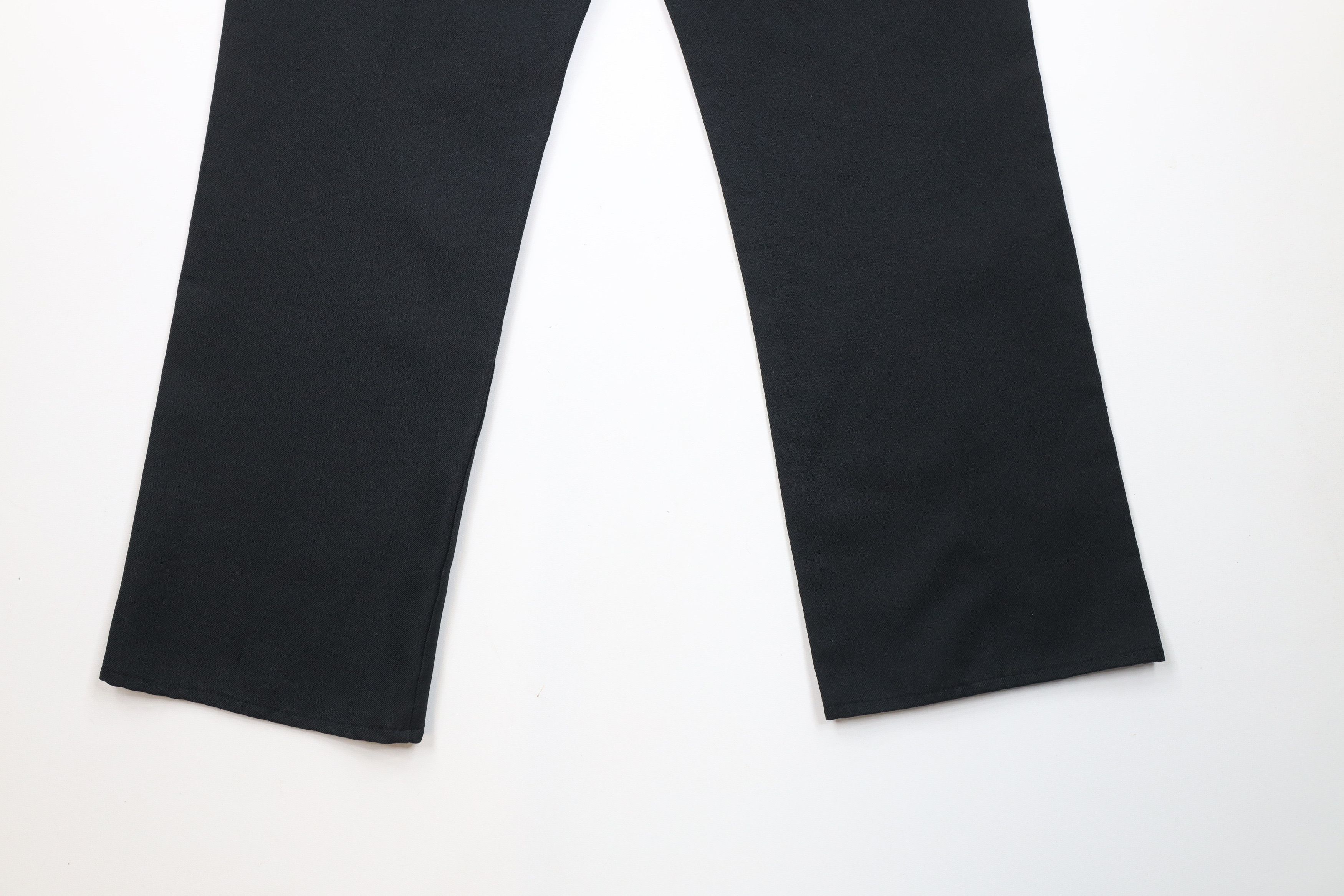 Vintage Vintage 70s Streetwear Flared Wide Leg Chino Pants Black USA Size US 34 / EU 50 - 10 Thumbnail