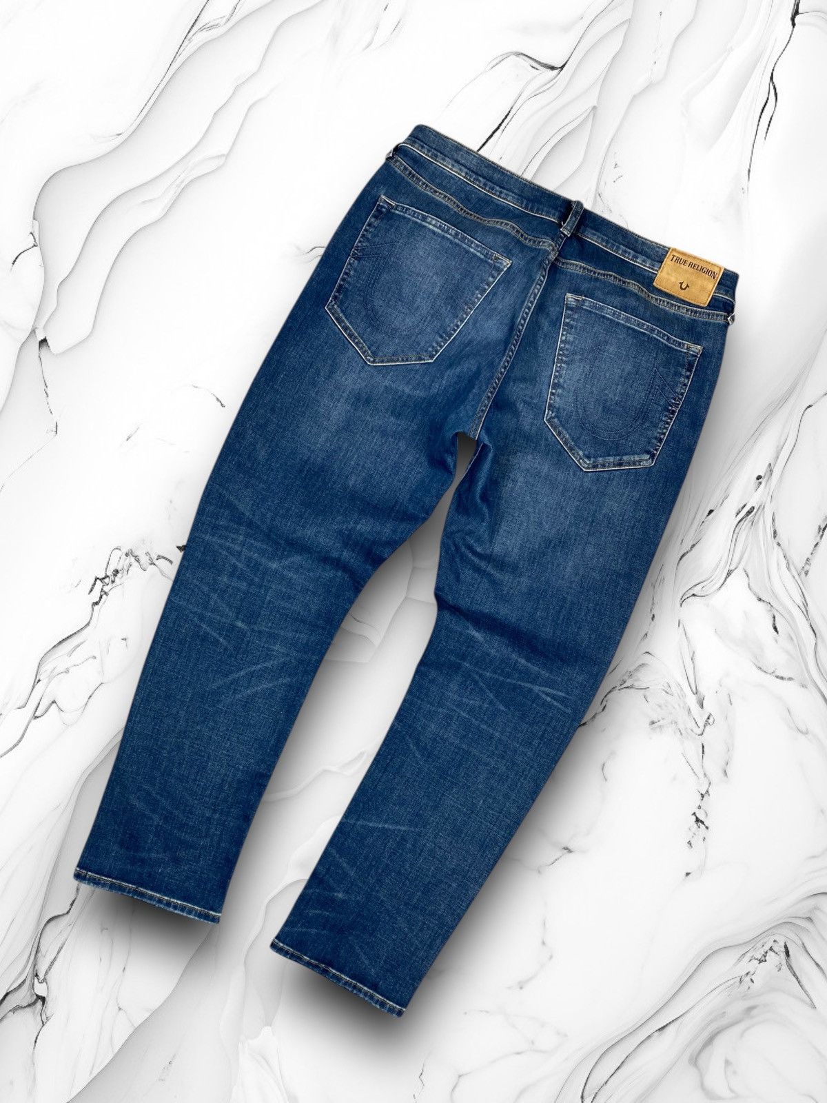True Religion True Religion Blue Denim Jeans Relaxed Slim Japanese Y2K Size US 34 / EU 50 - 1 Thumbnail