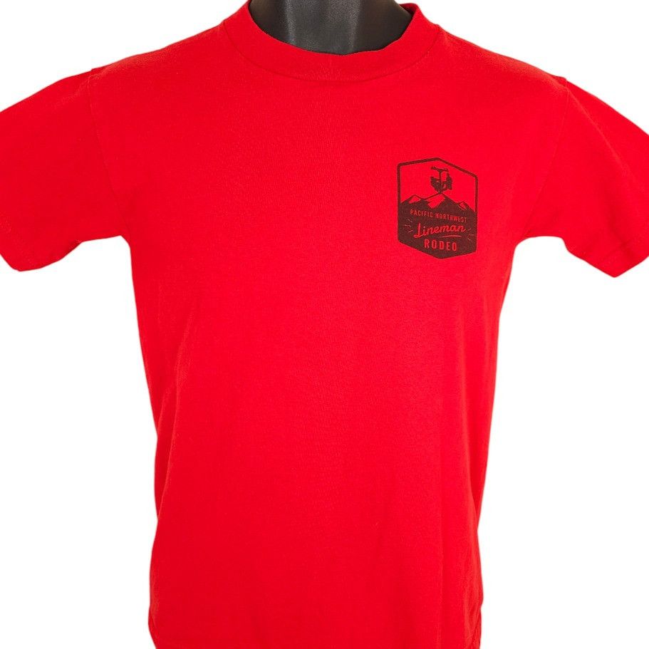Other Pacific Northwest Lineman Rodeo T Shirt Mens Size Small Red Size US S / EU 44-46 / 1 - 2 Thumbnail