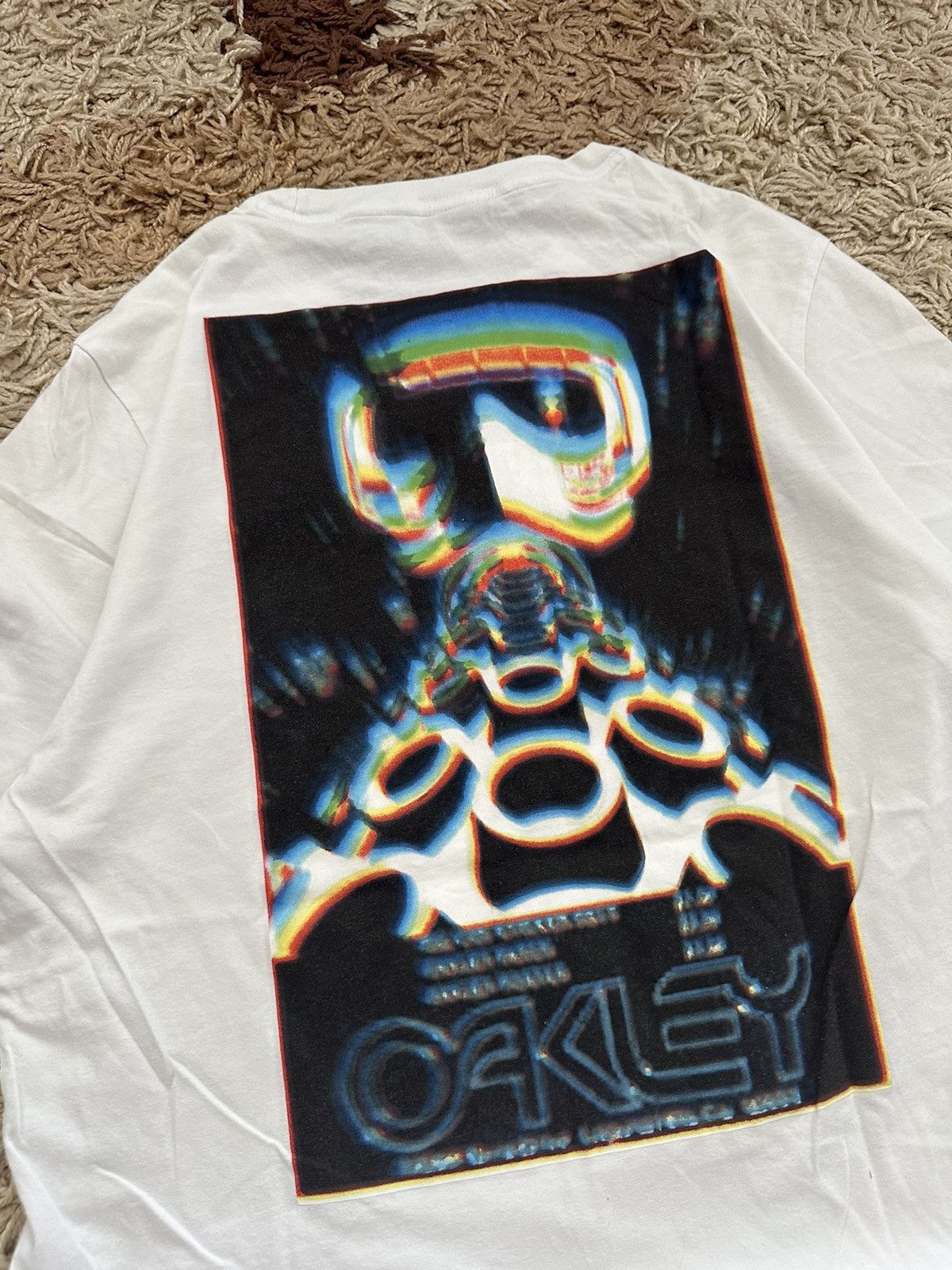 Oakley × Vintage 🔥VINTAGE Y2K BIG LOGO OAKLEY MEN BLUR T-SHIRT SOFTWARE🔥 Size US M / EU 48-50 / 2 - 2 Thumbnail