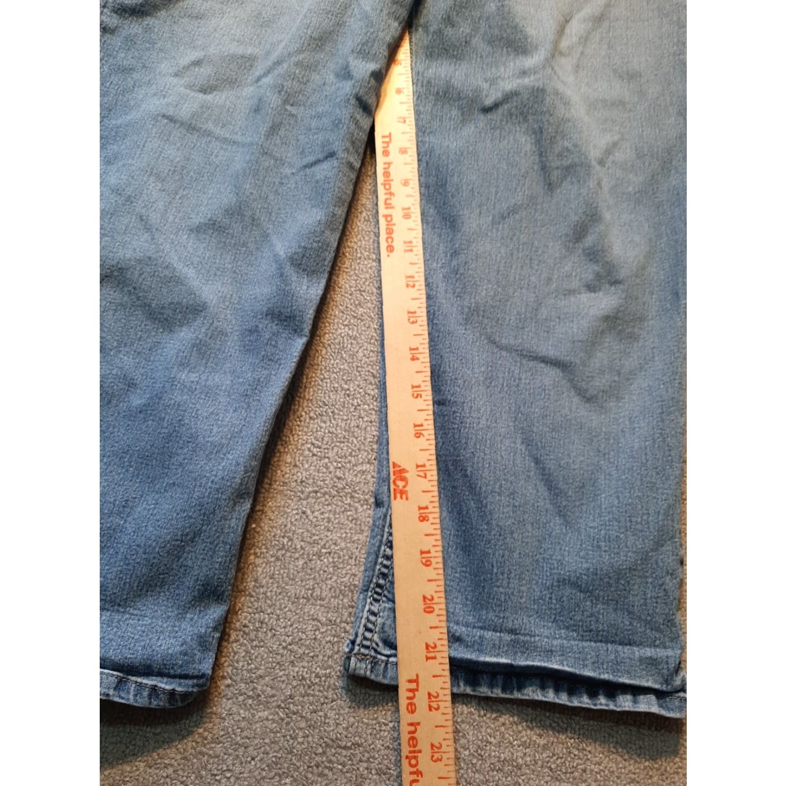 Lee Lee Riders Womens Jeans Stretch 40 x 24 Blue Denim Straight Relaxed Regular Size 40 Women Blue Jeans Size 27" / US 4 / IT 40 - 2 Thumbnail