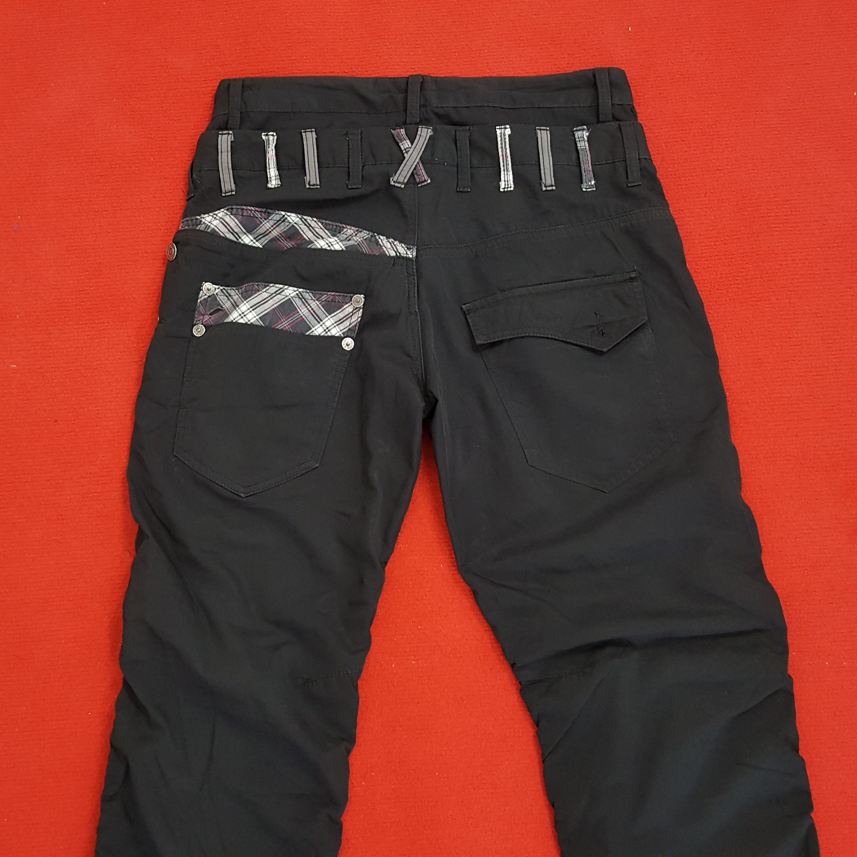Vintage Nylaus Jeans Double Waist Style Rock Punk Streetwear Pants Size US 32 / EU 48 - 5 Thumbnail