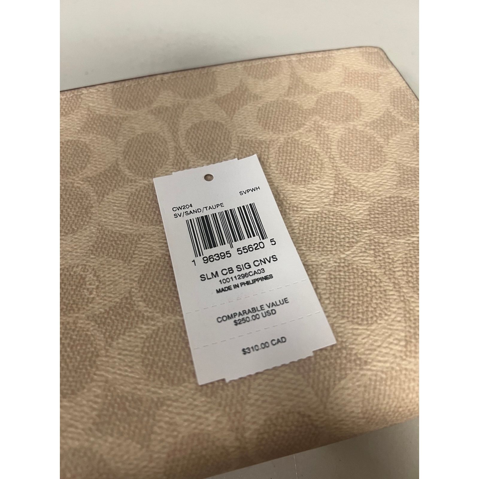 Coach Coach CW204 Slim Crossbody Bag In Signature Canvas IN TAUPE Size ONE SIZE - 8 Thumbnail