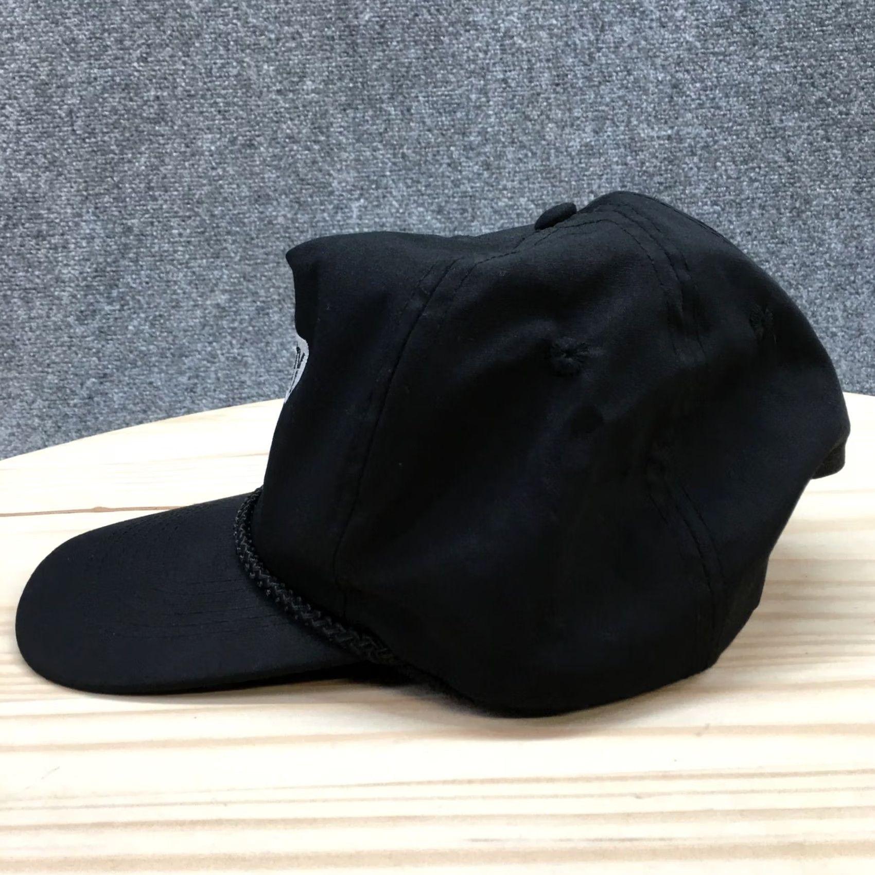 Vintage Safety Alert Koch Industry Cap Hat Men OS Black Adjustable Embroidered Flat Brim Size ONE SIZE - 4 Thumbnail