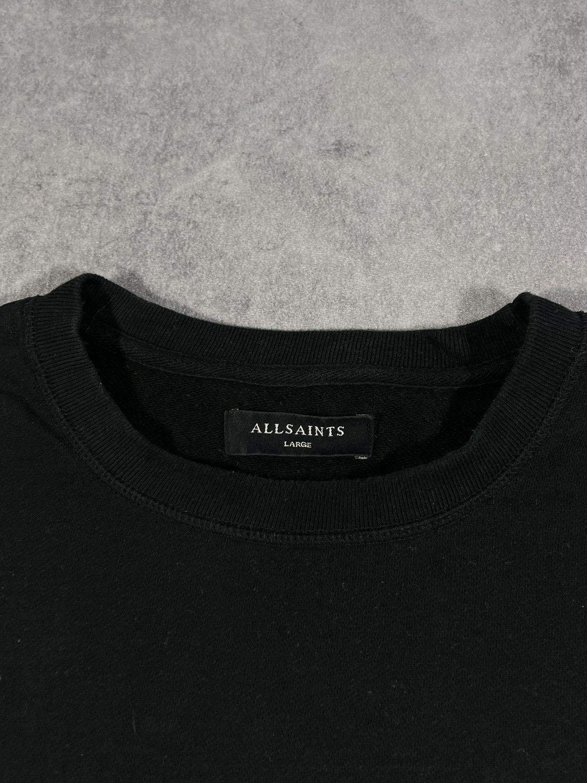 Allsaints Black AllSaints Logo Sweatshirt All Saints Crewneck Premium Size US L / EU 52-54 / 3 - 4 Thumbnail