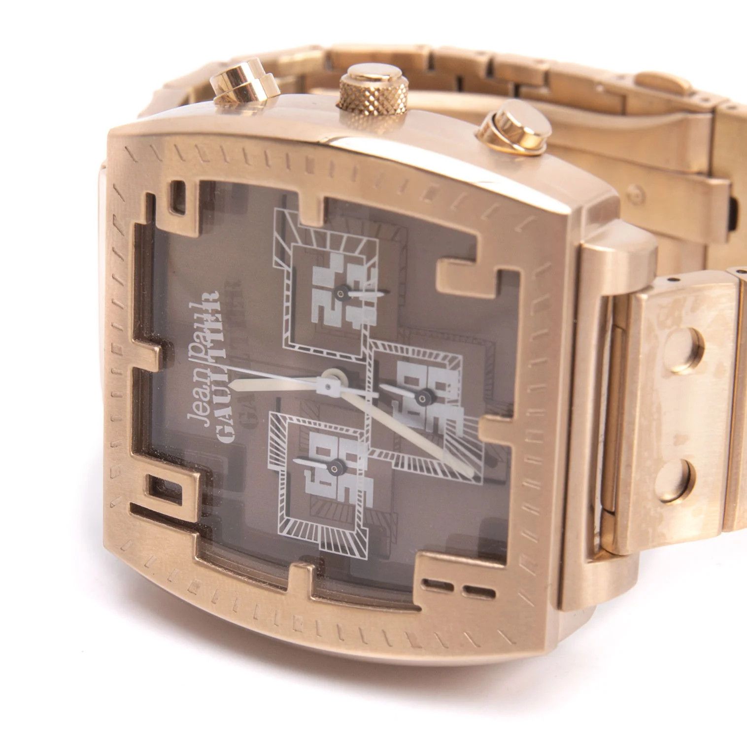 Jean Paul Gaultier Scope Design Face Watch in Gold Size ONE SIZE - 2 Thumbnail