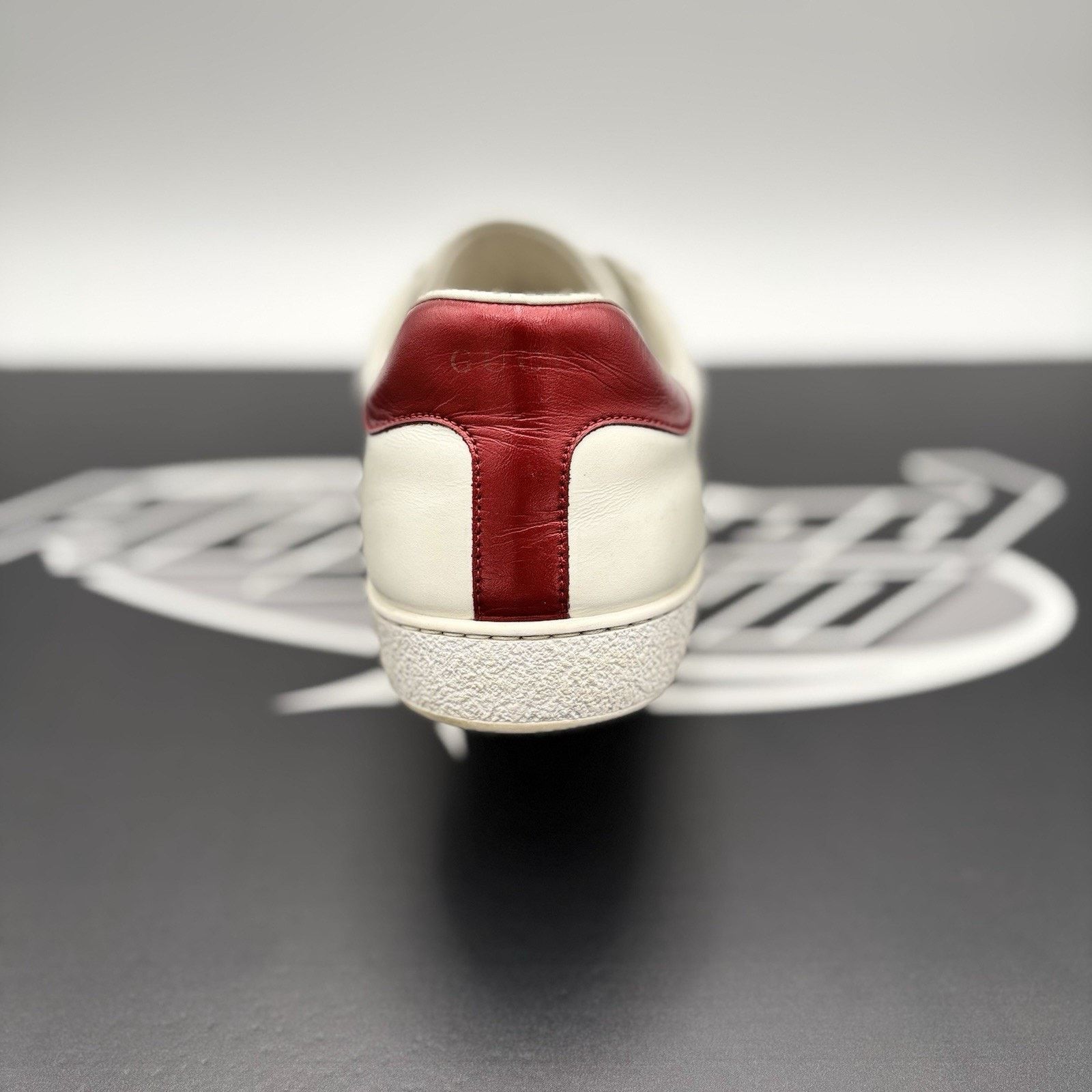 Gucci (11.5 US) - Gucci Ace Gucci Stripe ‘ White, Red ‘ Size US 11.5 / EU 44-45 - 3 Thumbnail