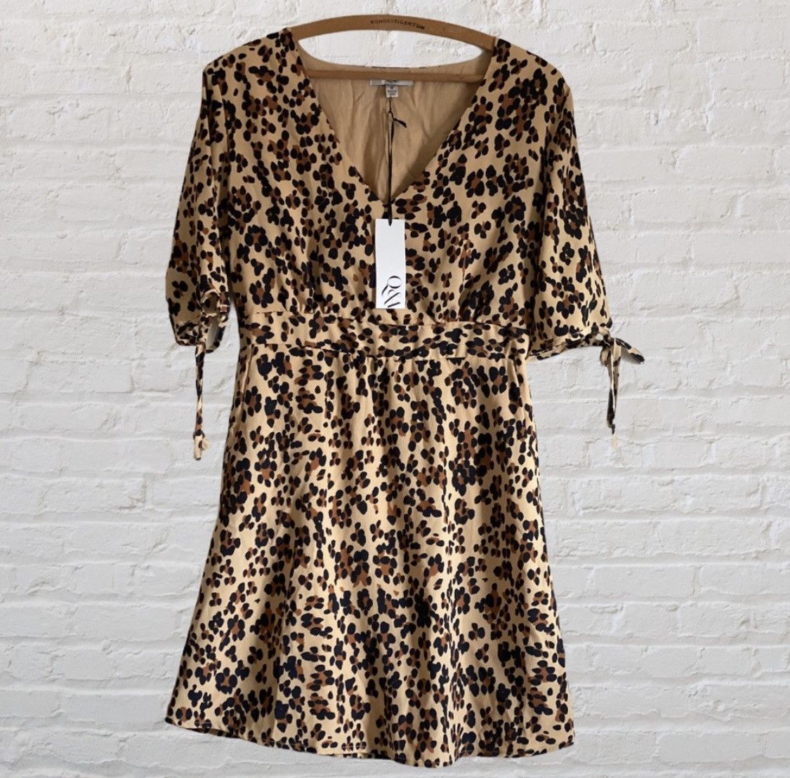 Other Q&A 3/4 SLEEVE LEOPARD ANIMAL PRINT DRESS Size M / US 6-8 / IT 42-44 - 9 Thumbnail