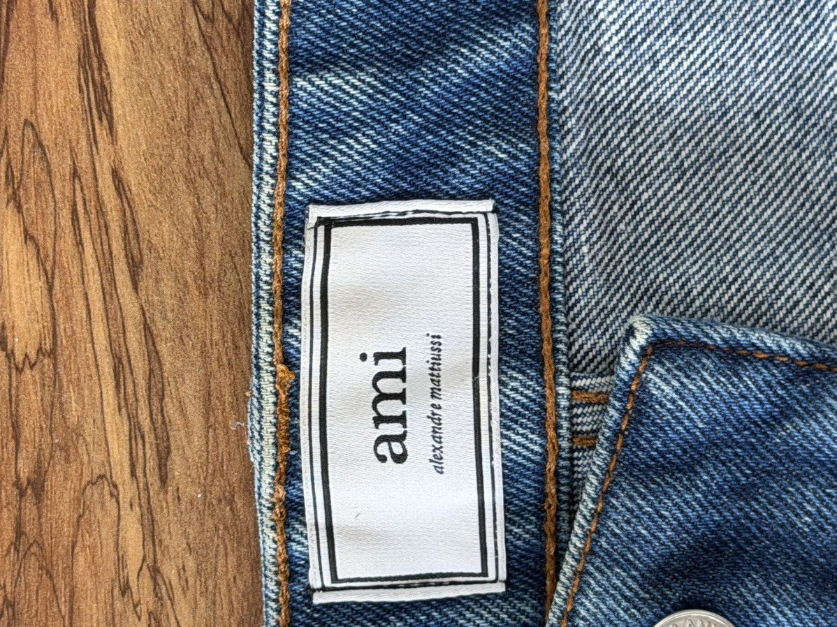 AMI AMI Alexandre Mattiussi Cropped Denim Jeans (Size 29) Size US 29 - 5 Thumbnail