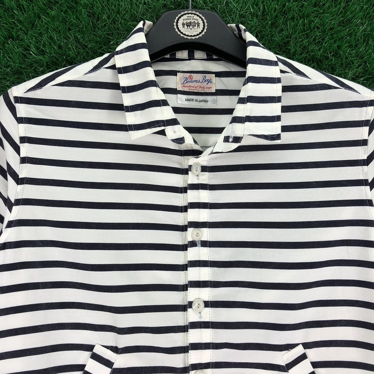 Beams Plus Vintage 90's Prisoner Stripe Jacket by Beams Boy Size US XS / EU 42 / 0 - 7 Thumbnail